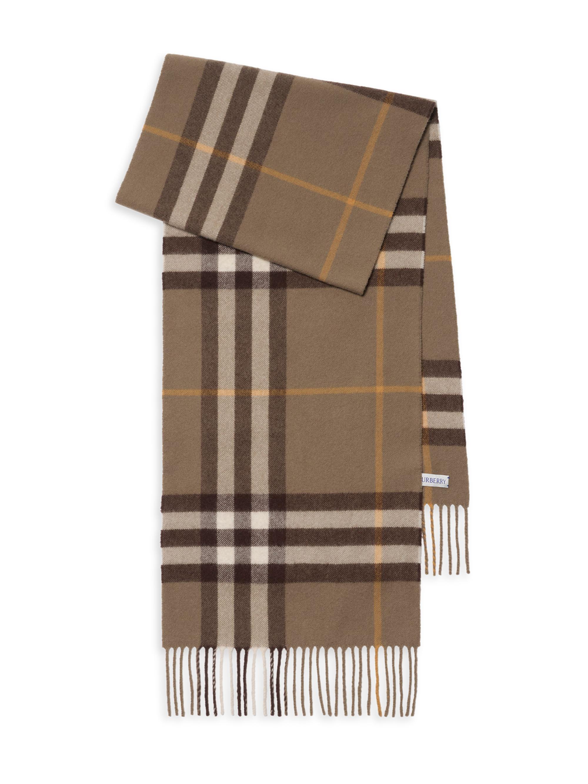 Burberry Women's Check Cashmere Scarf - Vole