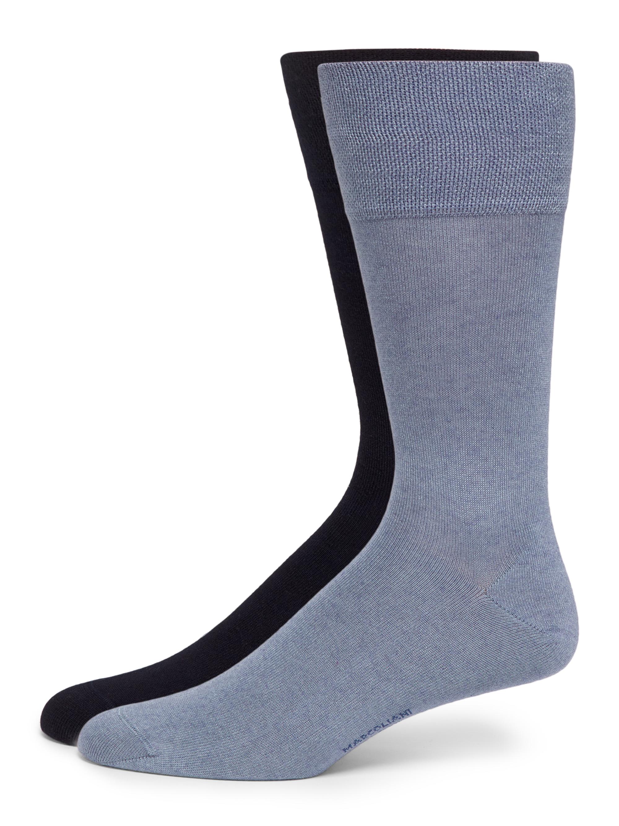 Marcoliani Men's 2-Pack Mousse Of Modal Socks - Blue Mix