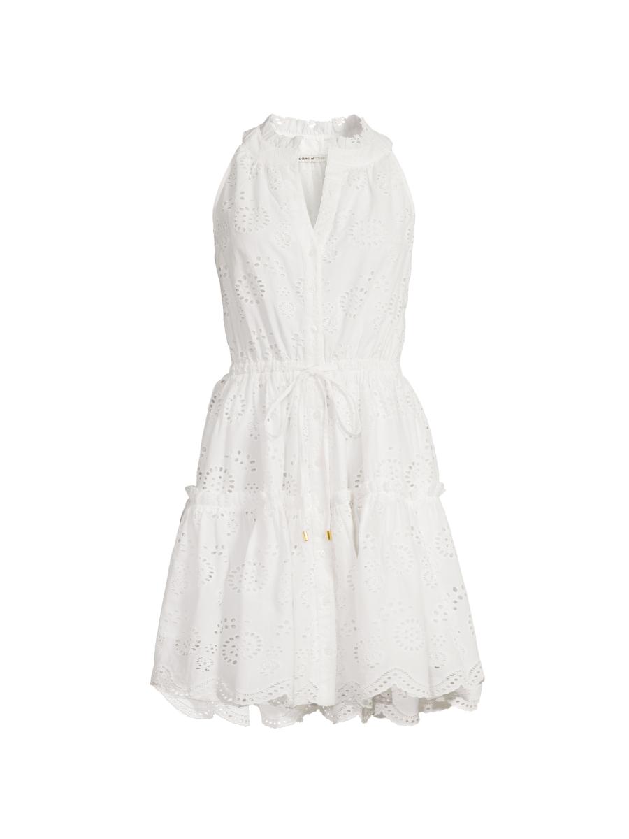 Change Of Scenery Women's Charlotte Eyelet Minidress In White