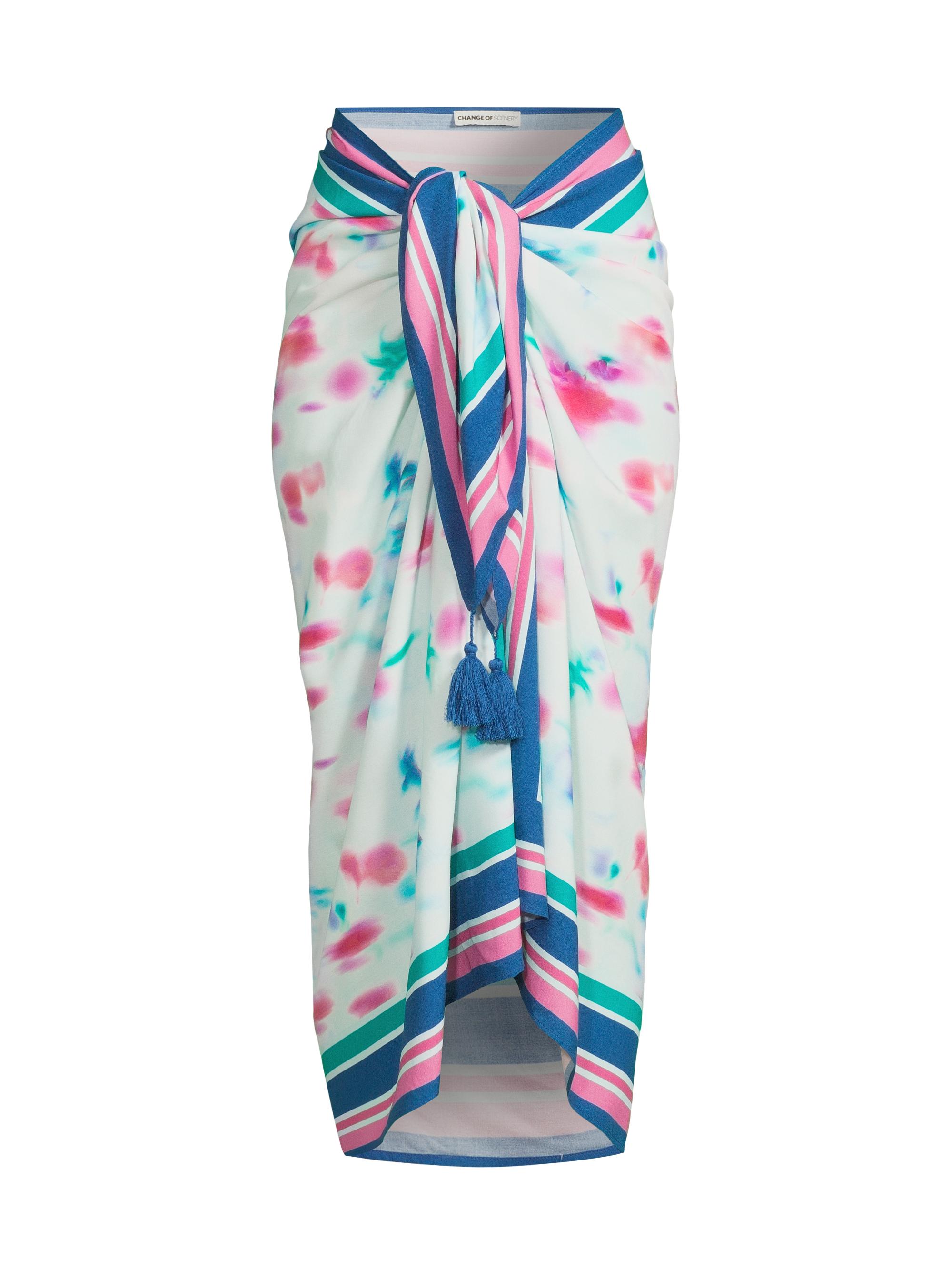 Change of Scenery Women's Melanie Cielo Print Pareo Skirt - Cielo Print