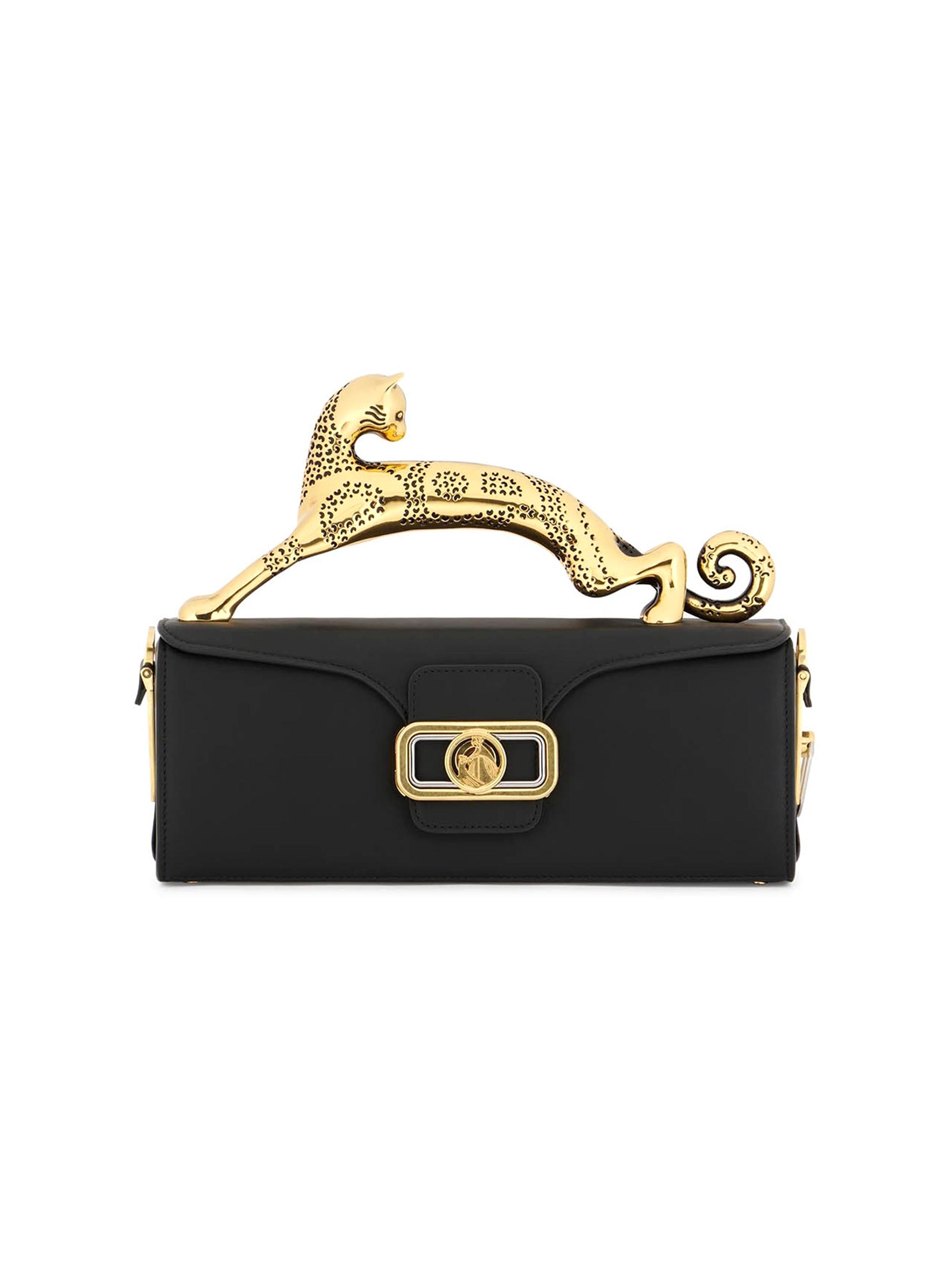 Lanvin Women's Pencil Cat Top Handle Bag - Black