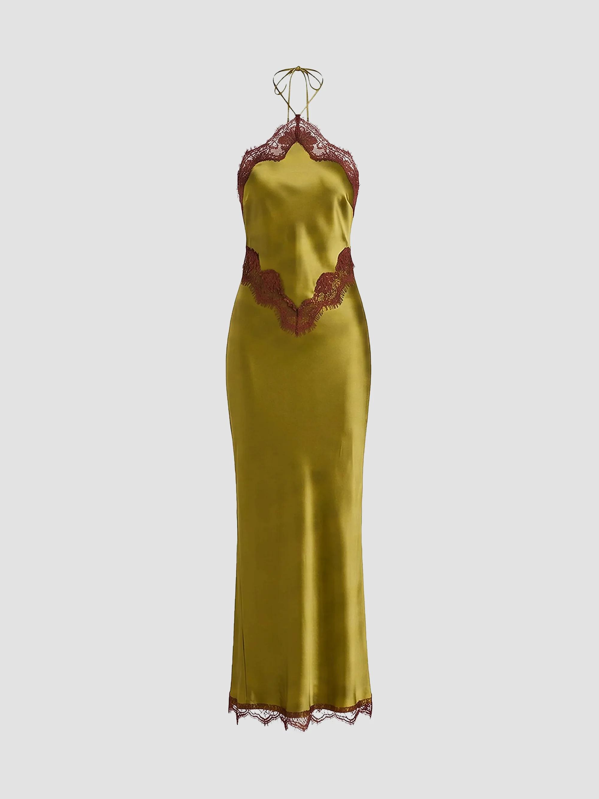 Women's Satin Designer Evening Gowns