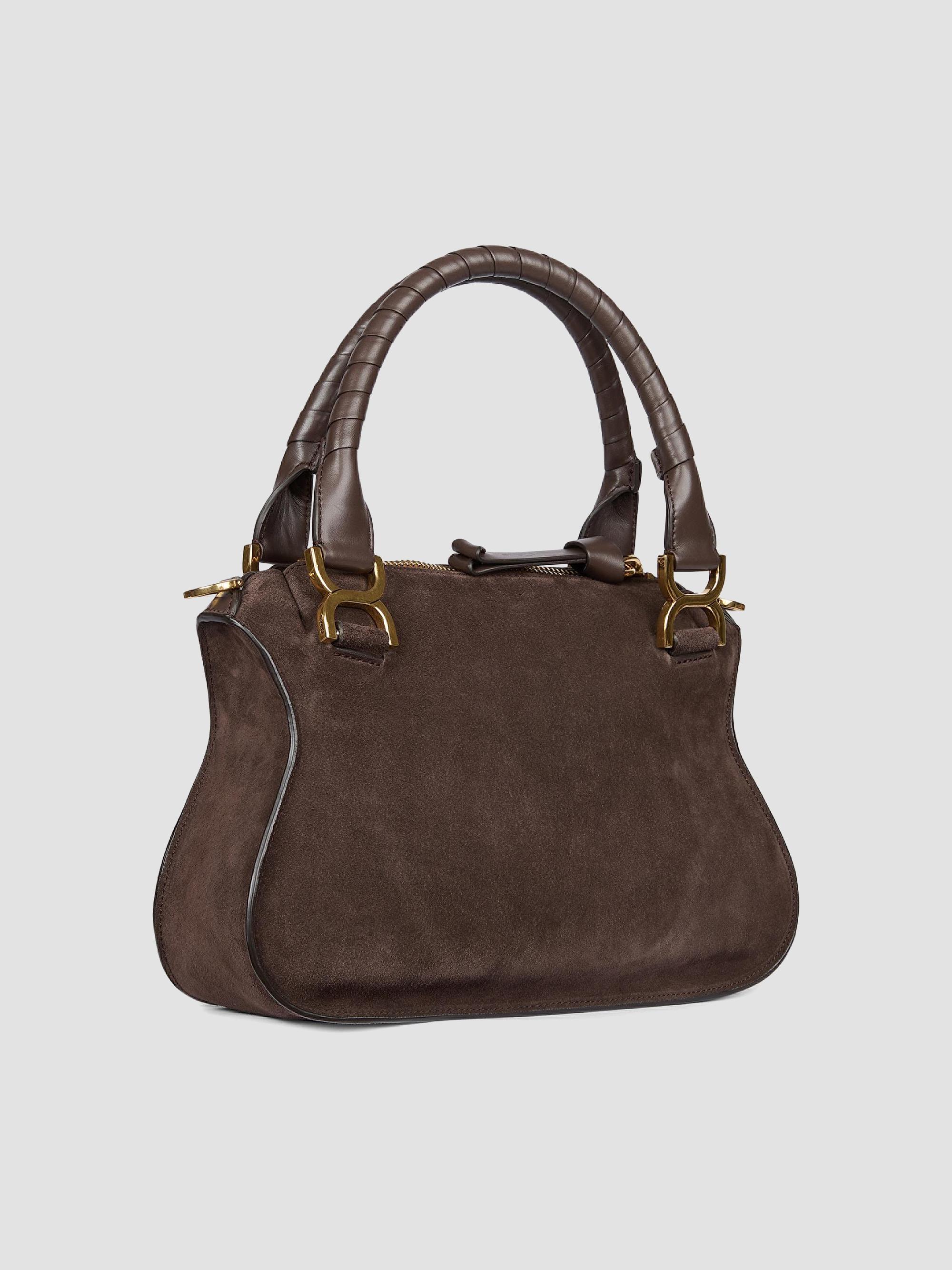 Chloé Marcie Small Suede Top Handle Bag | Saks Fifth Avenue