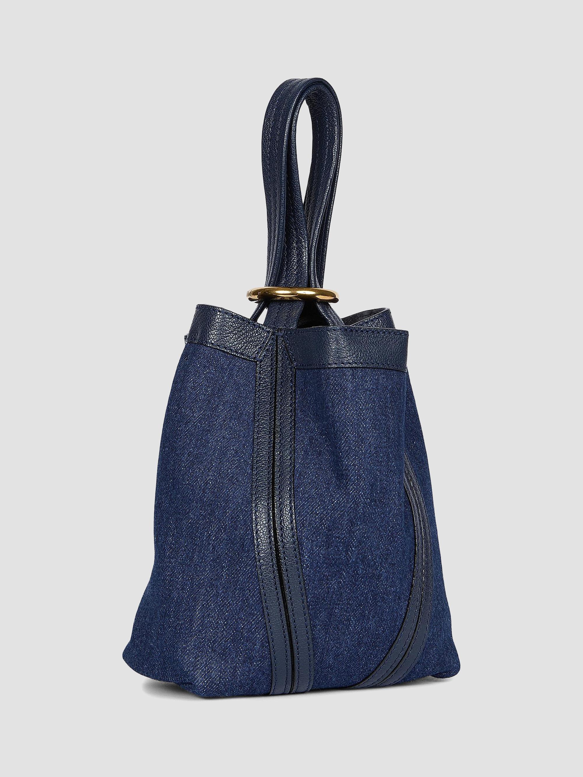 Chloé デニムトートバッグ Chloé Small Spin Denim Tote Bag | Saks Fifth Avenue