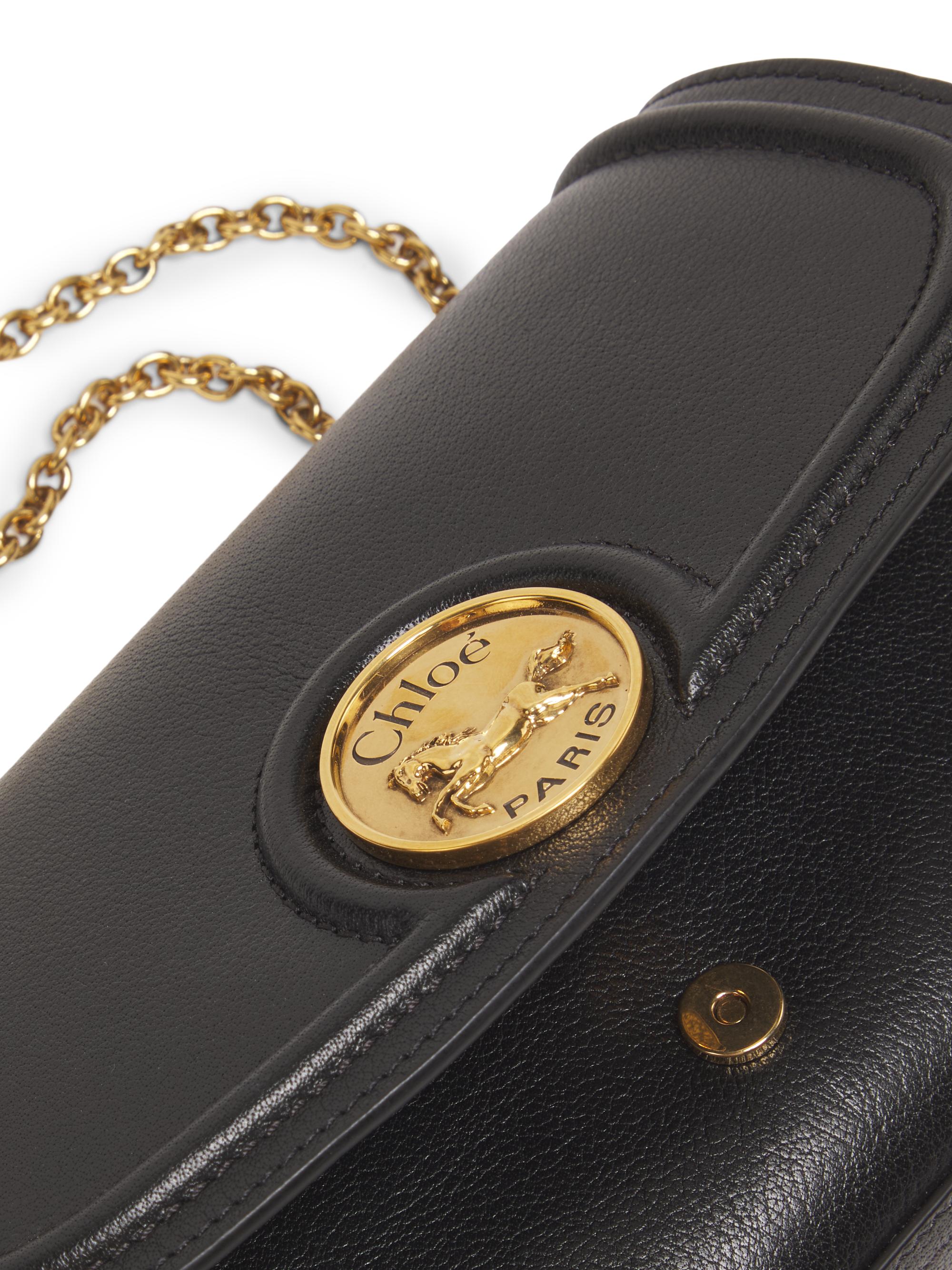 Chloé Mini Horse Medal Leather Crossbody Bag | Saks Fifth Avenue