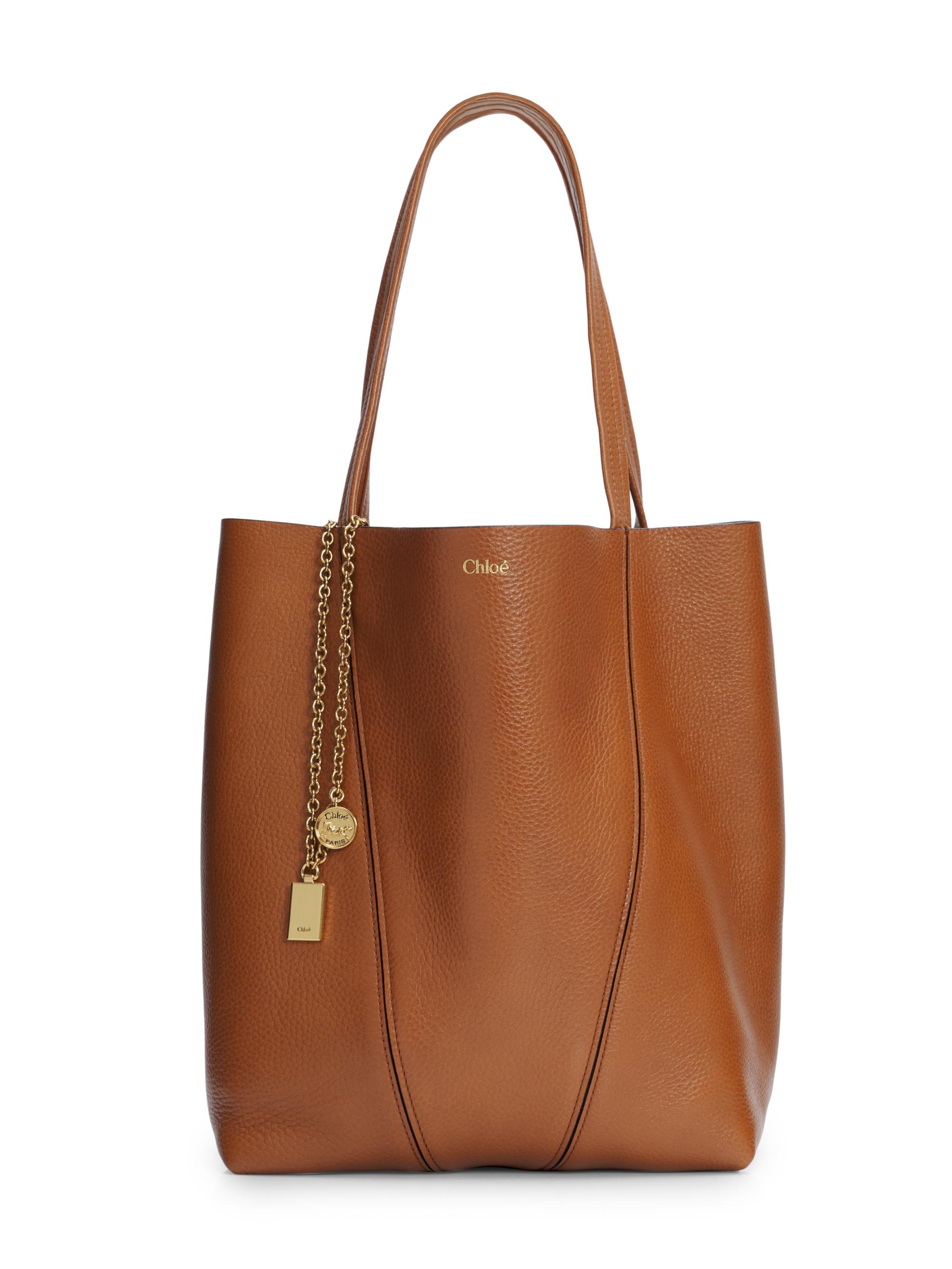Chloé Women's  Spin Sweet Leather Tote Bag - Kohl Brown - Women's Bags