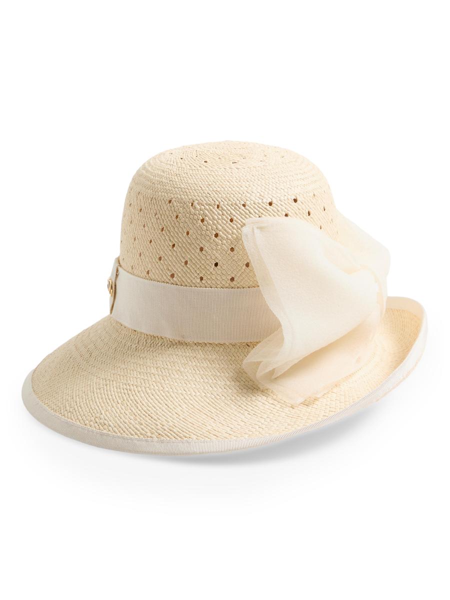 Valentino Garavani VLogo Signature Hat in Perforated Panama | Saks