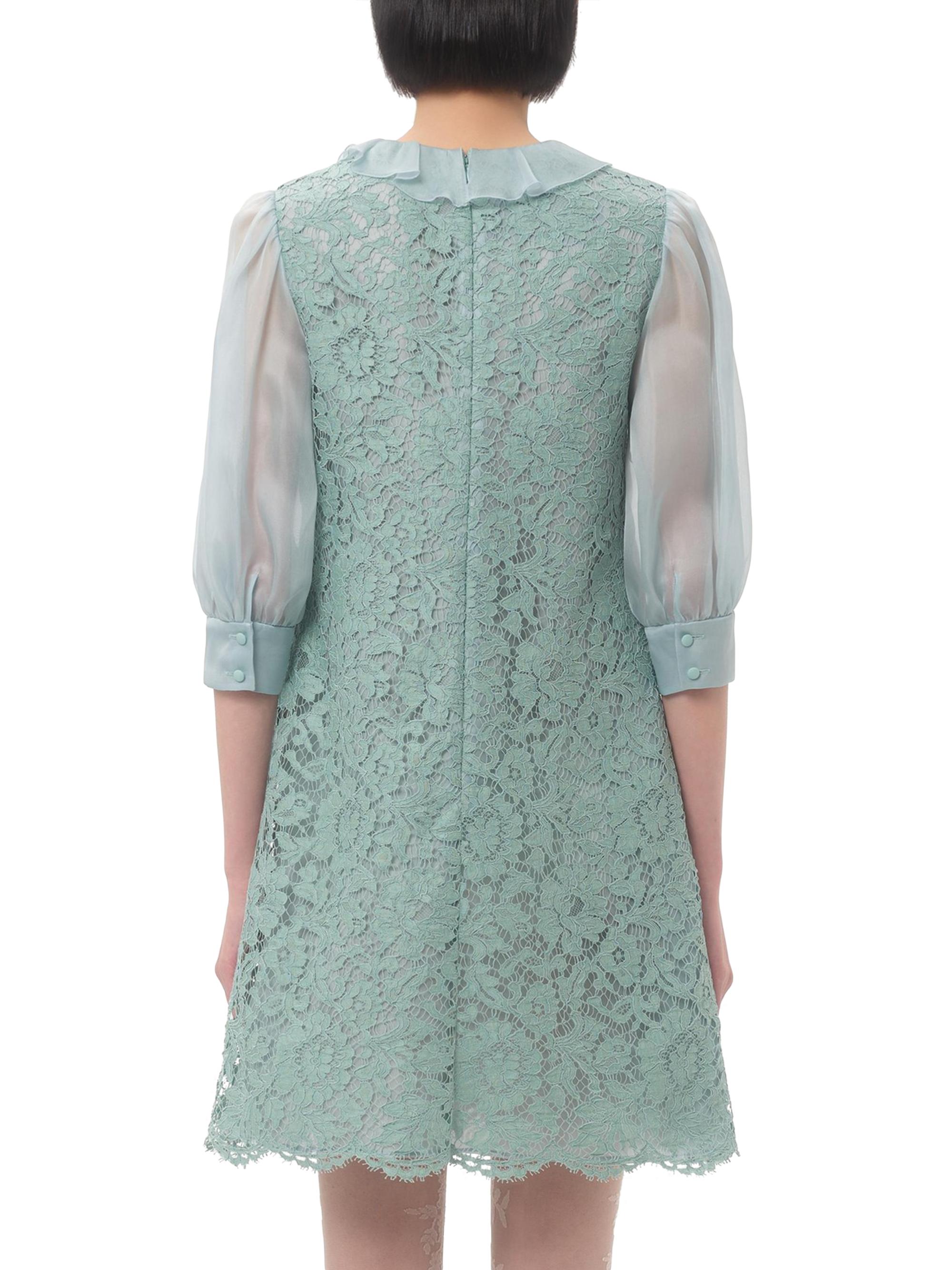 Valentino Garavani Short Dress in Heavy Lace | Saks Fifth Avenue