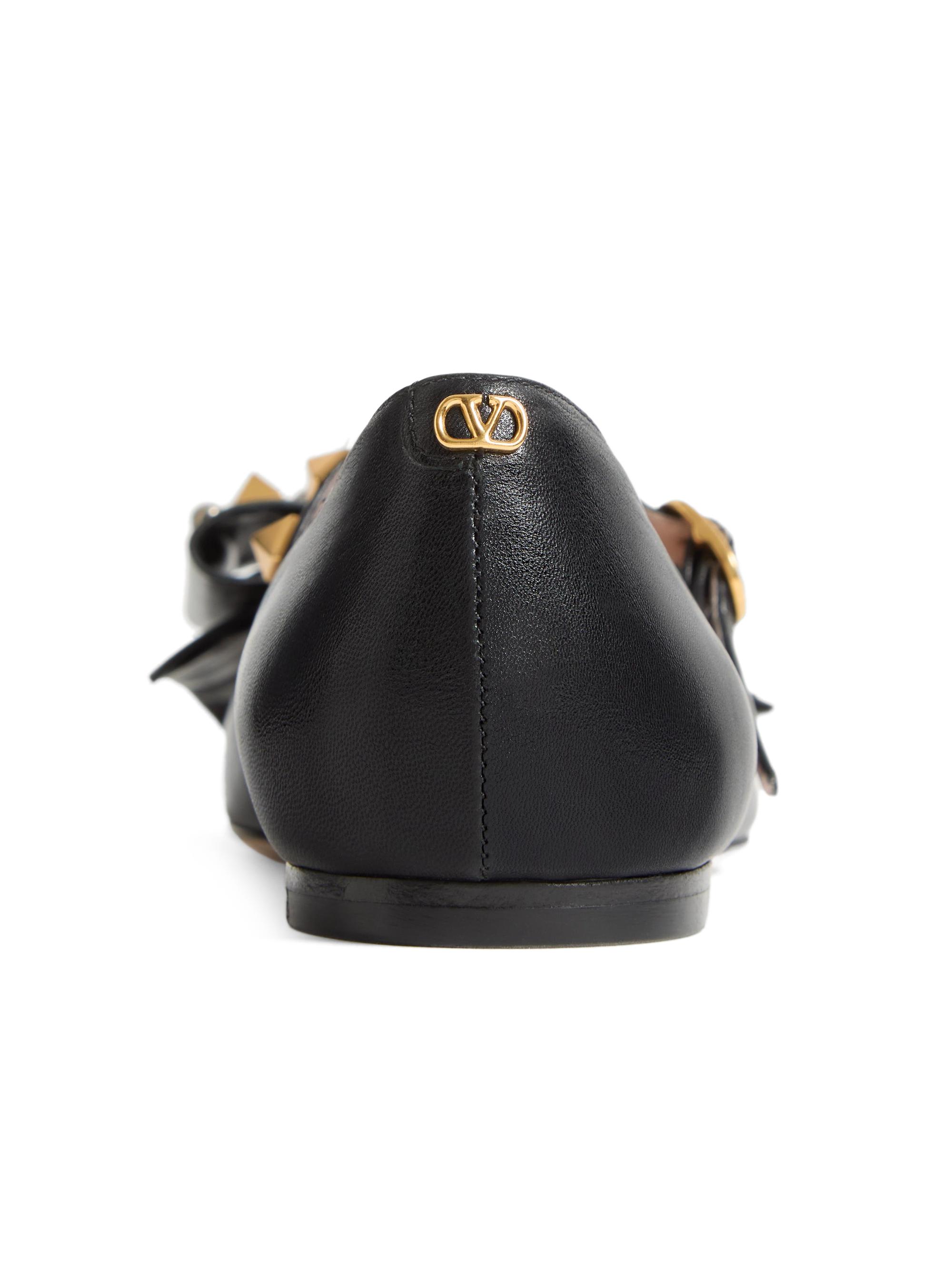 Valentino Garavani Mary-Jane Bowow Ballerinas in Kidskin with