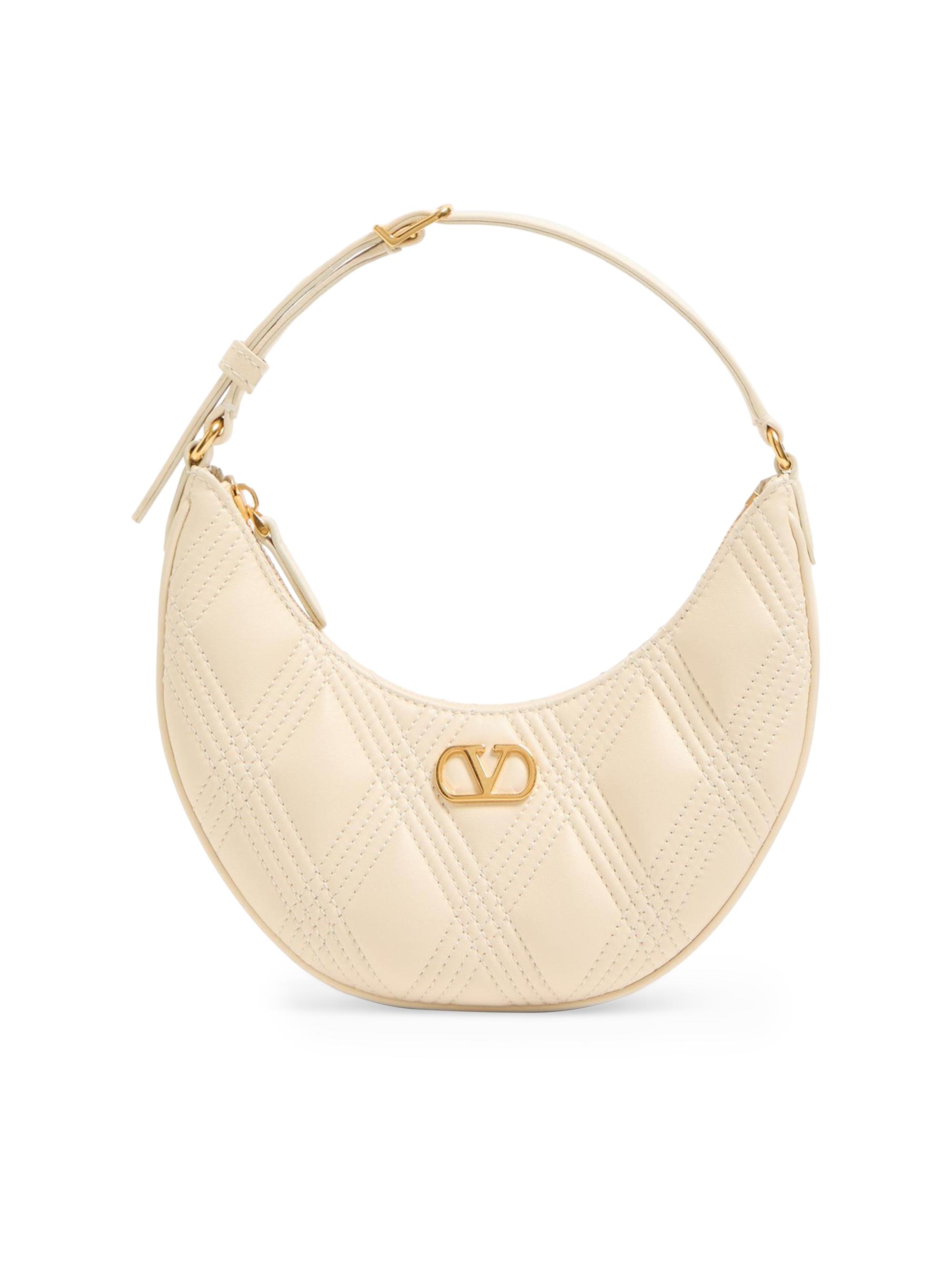 Valentino Garavani Women's Quiltie 67 Mini Shoulder Bag in Quilted Nappa Leather - Butter