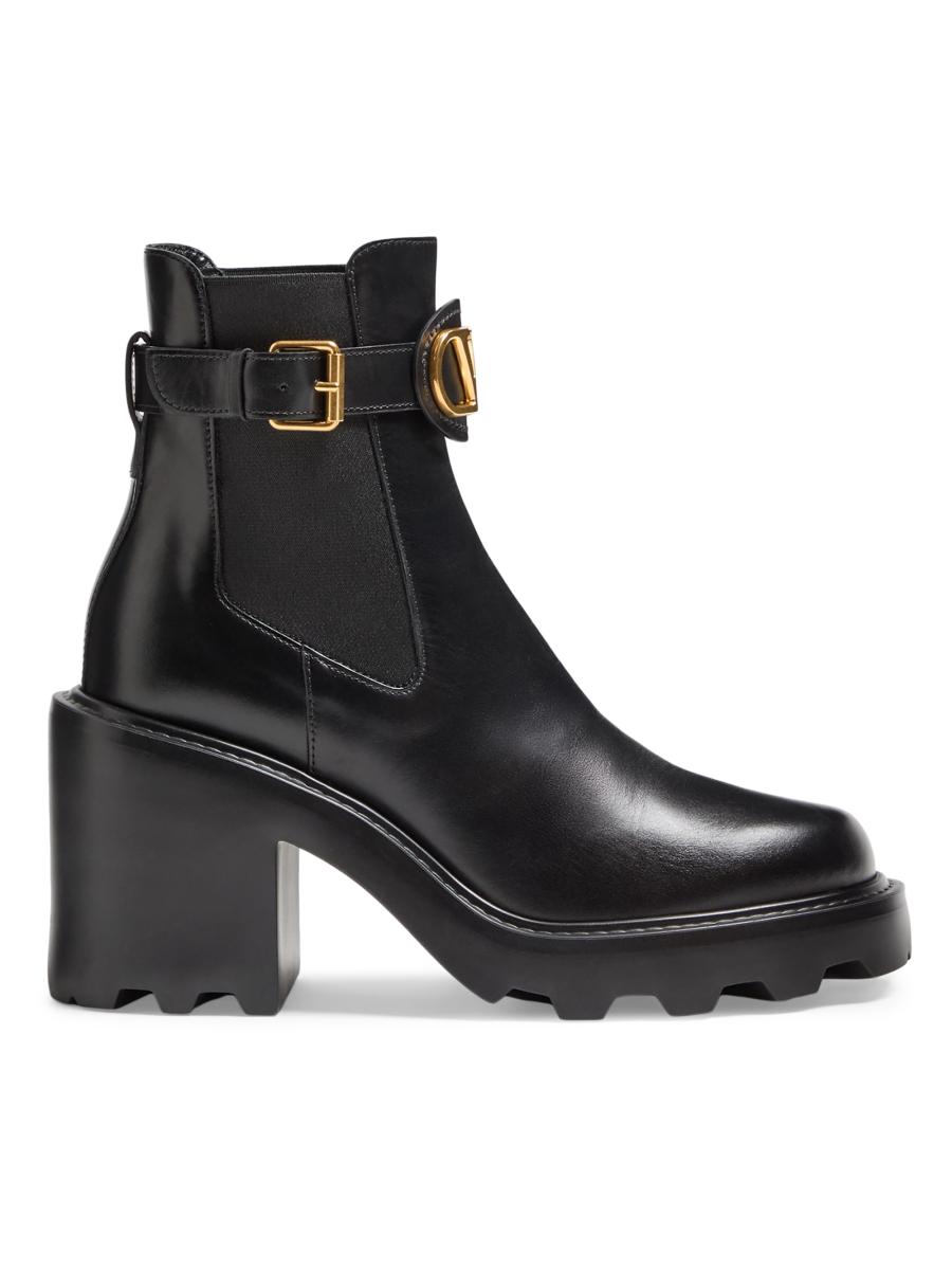 VALENTINO GARAVANIブラック コート Valentino Garavani Rockstud 40MM Calfskin Biker Boots | Saks