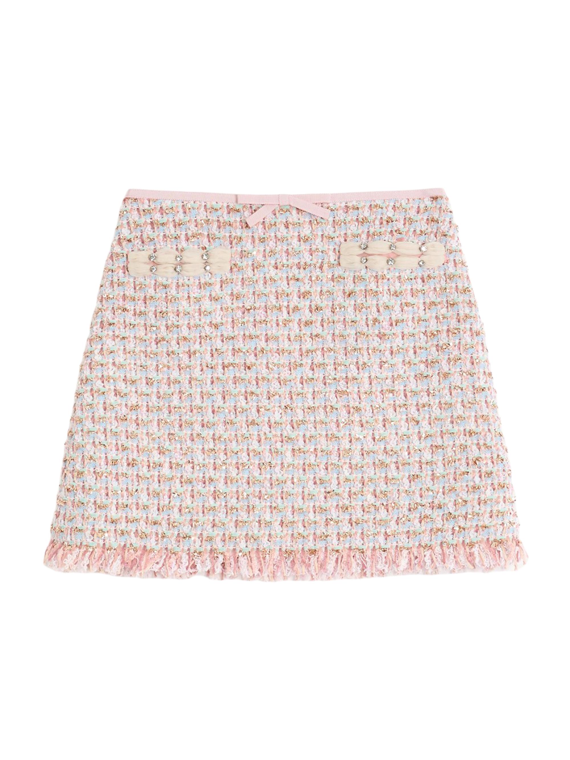 Valentino Garavani Women's Ribbon Tweed Skirt