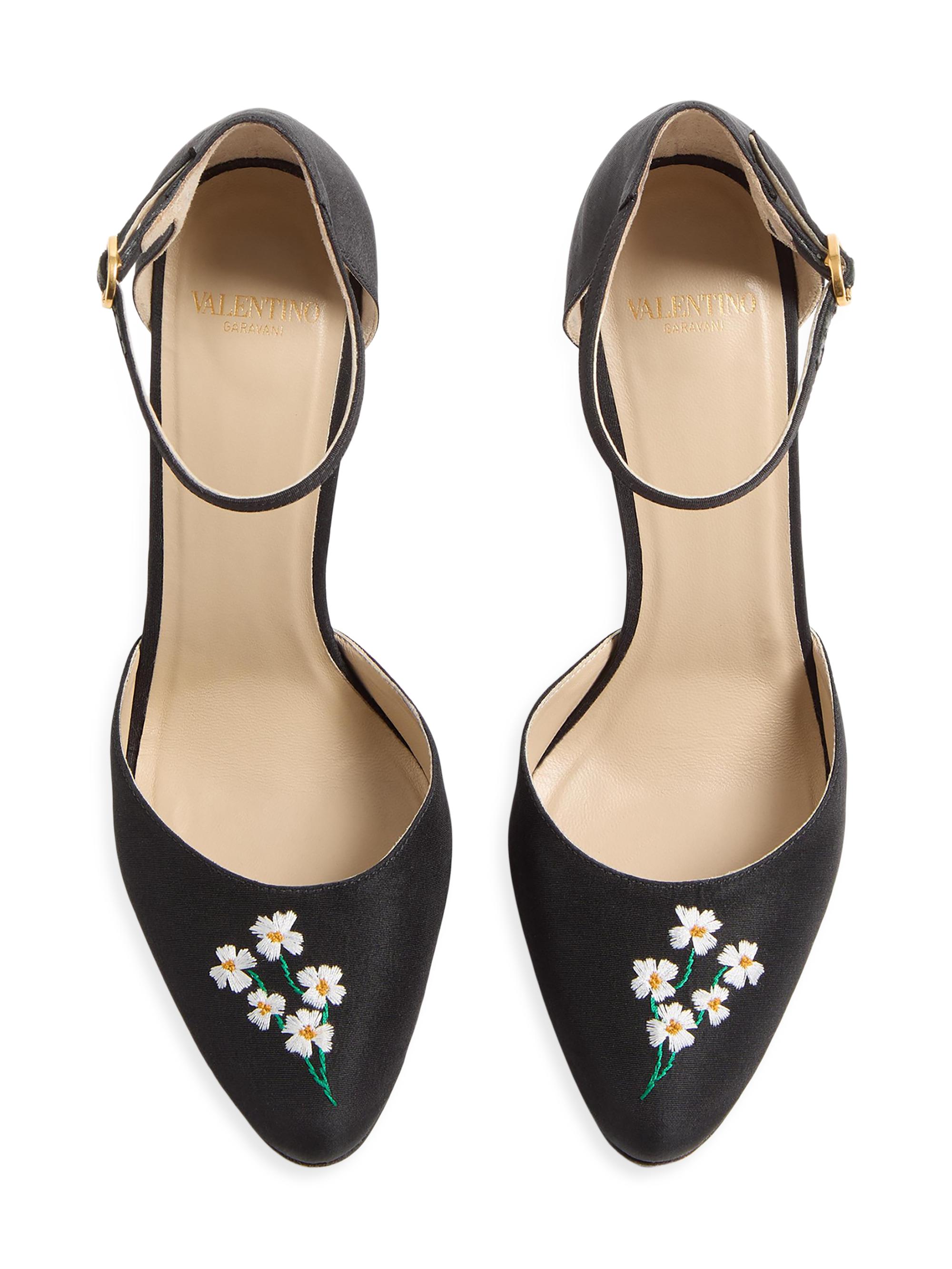 Valentino Garavani Hi Dolly Fabric 105MM Pumps with Floral