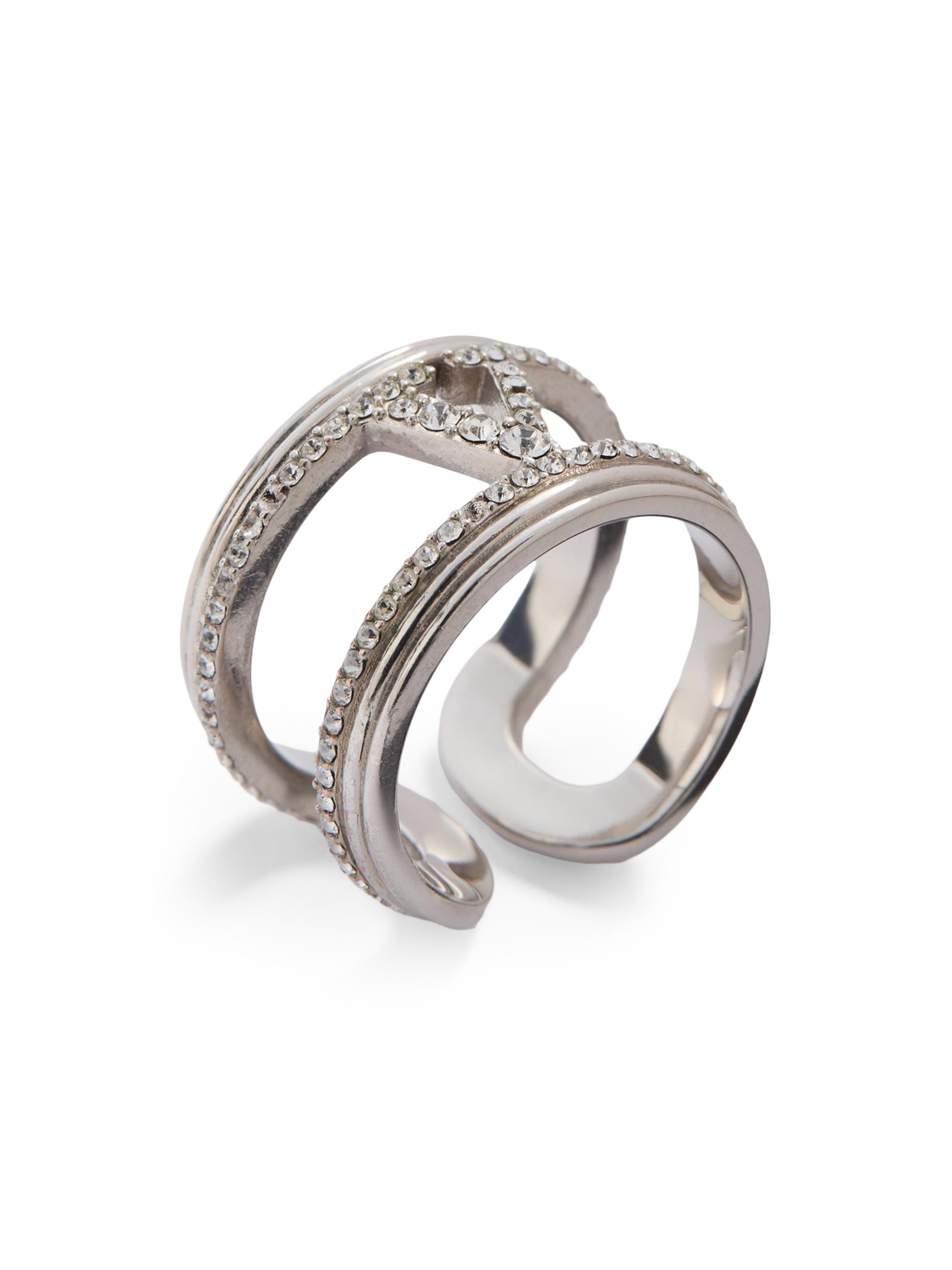 ーharukaーVALENTINO GARAVANI リング メタル Valentino Garavani Ovalette Metal and Swarovski® Crystal Ring