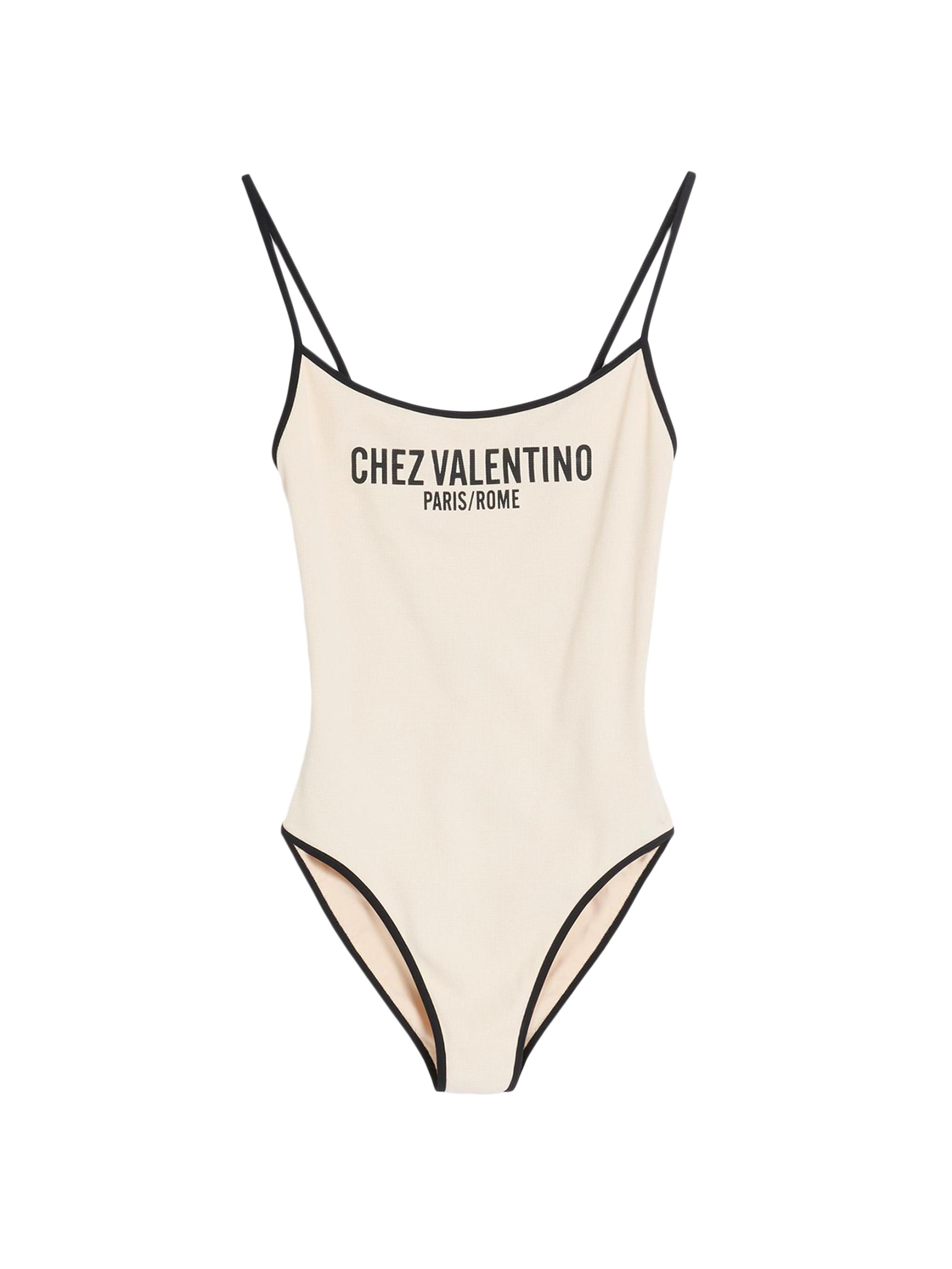 Valentino Garavani Women's Lycra Piqué Swimsuit - Birch Black