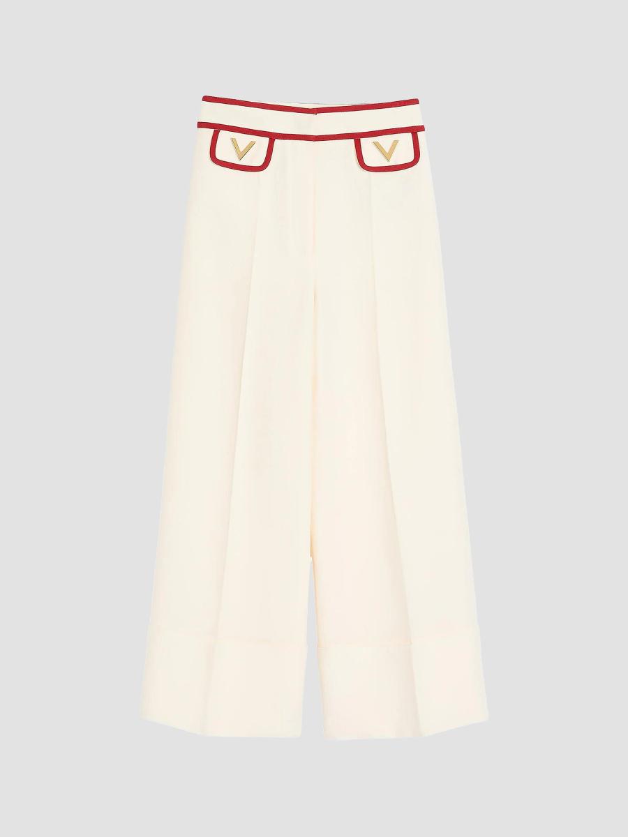 Valentino Garavani Crepe Couture Pants | Saks Fifth Avenue