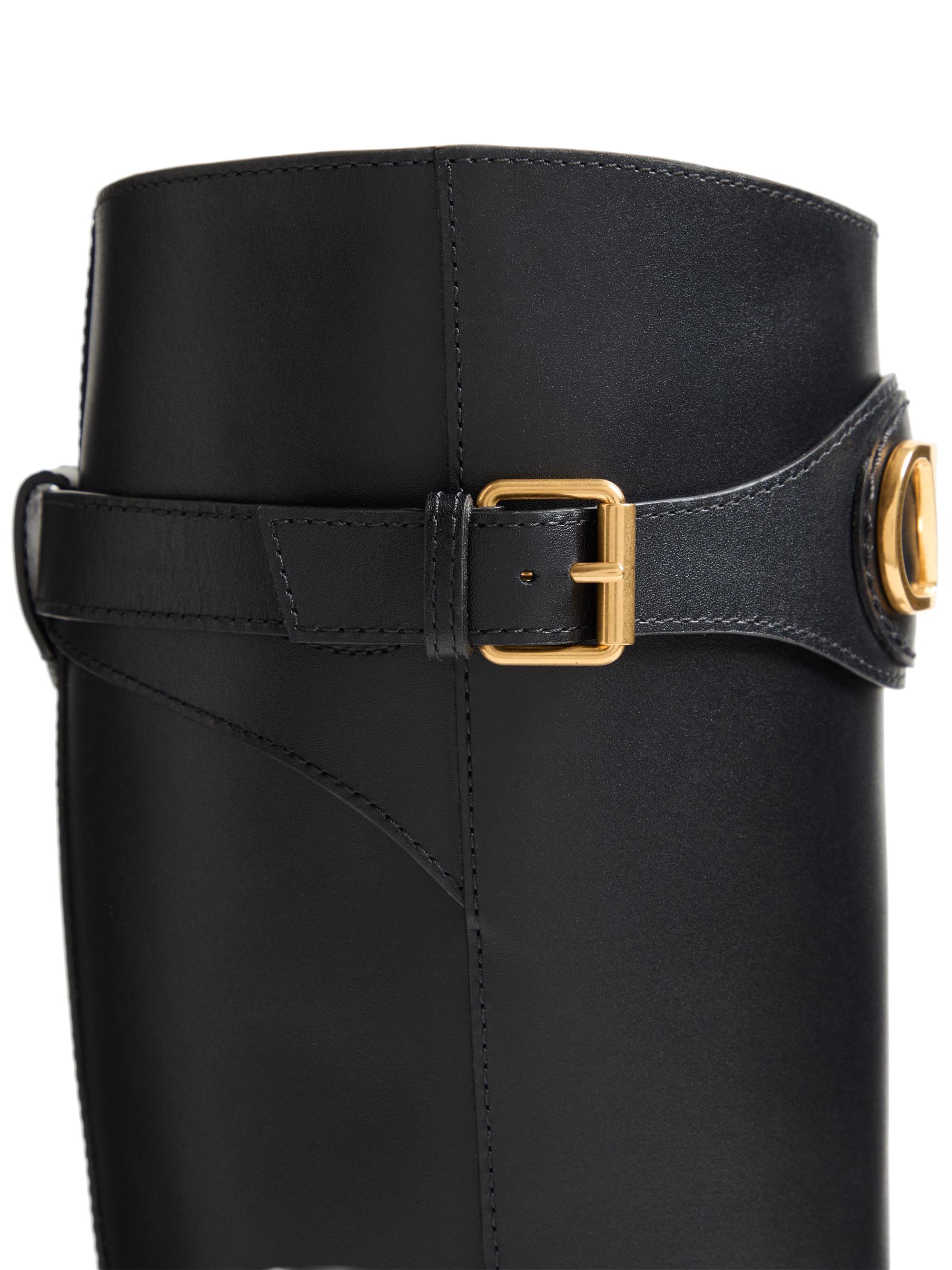 Valentino Garavani VLogo Signature 30MM Calfskin Boots | Saks