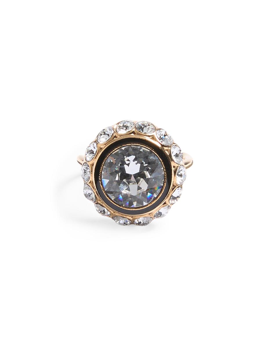 Valentino Garavani Women's Vlogo Signature Ring In Metal, Enamel And Crystals In Multi