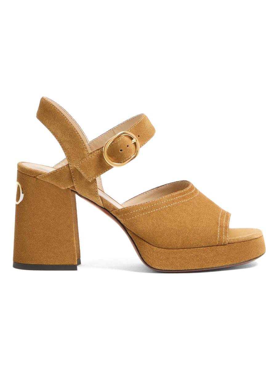 【関税&送料込】Valentino Garavani Sandalo Platform Fawcette VALENTINO GARAVANI Fawcette patent-leather platform sandals