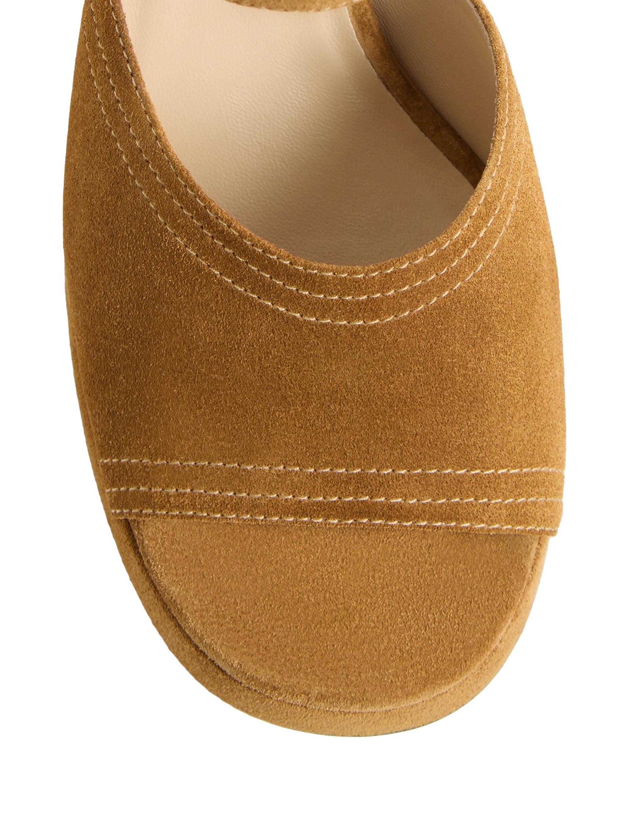 Valentino Garavani Fawcette Platform Crust Leather 100MM Sandals