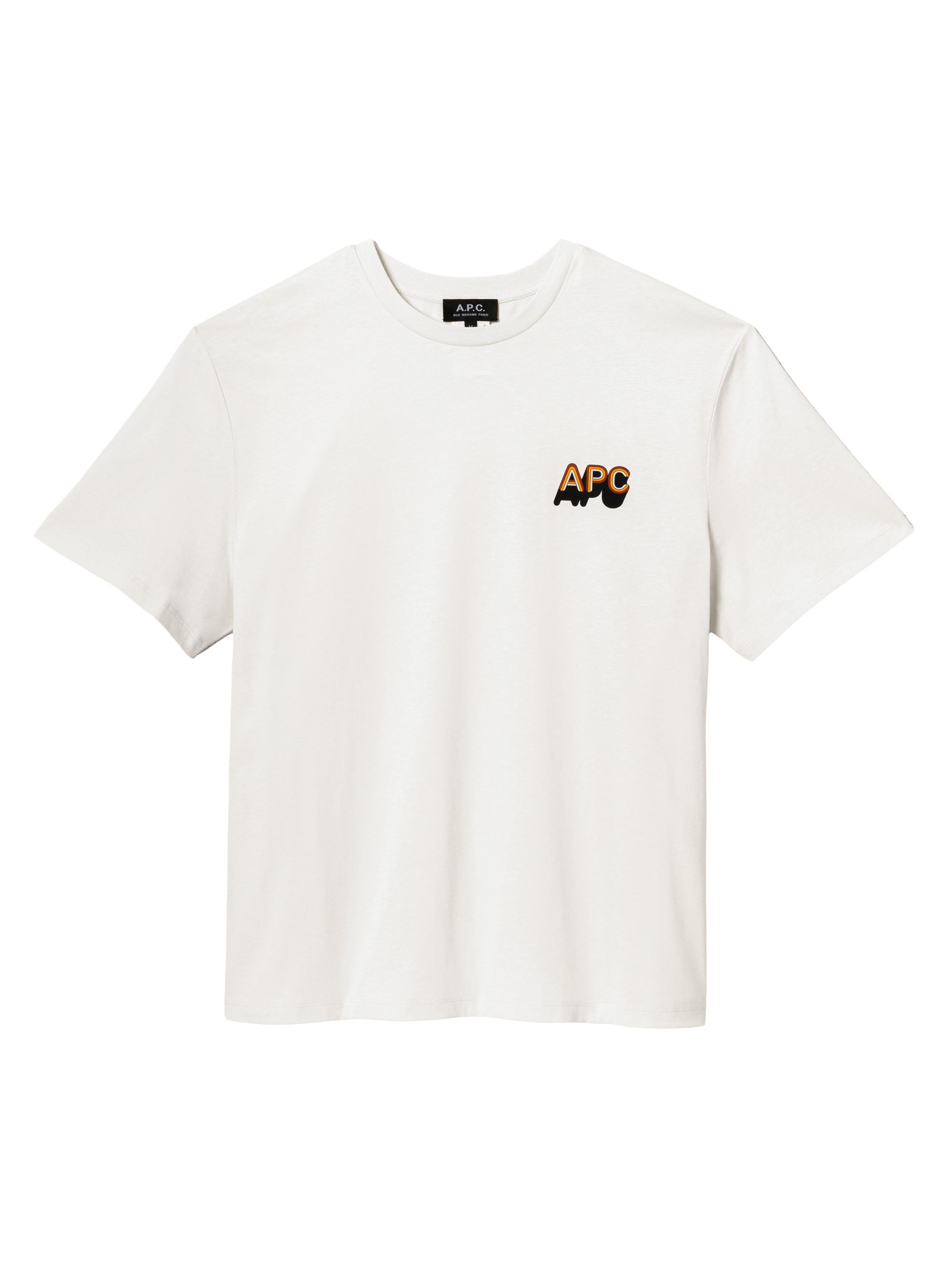 A.P.C. Men's 70's Retro Cotton T-Shirt - Ecru