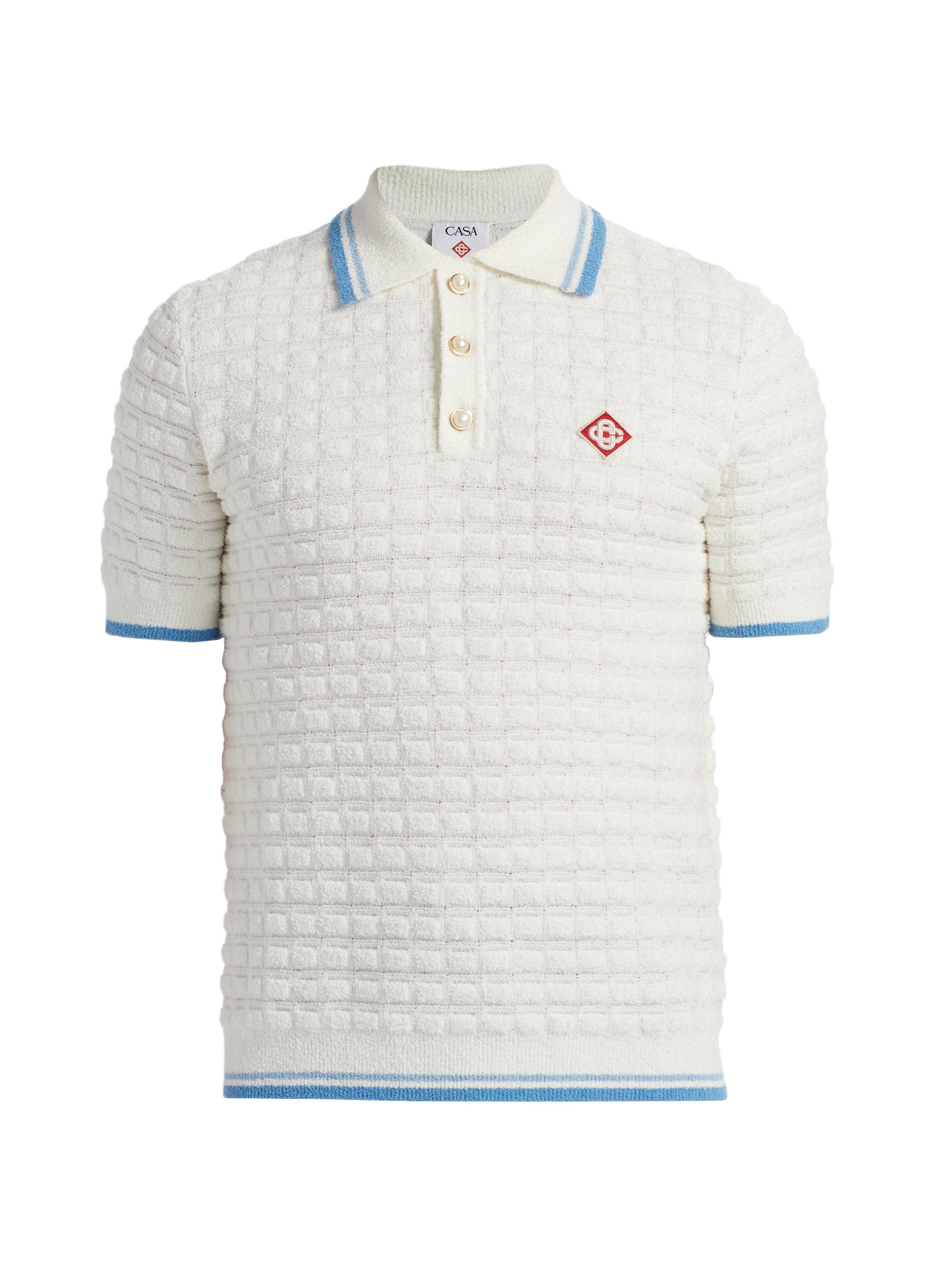 CASABLANCA ニットPoloシャツ 0400022904515_WHITE?wid=600&
