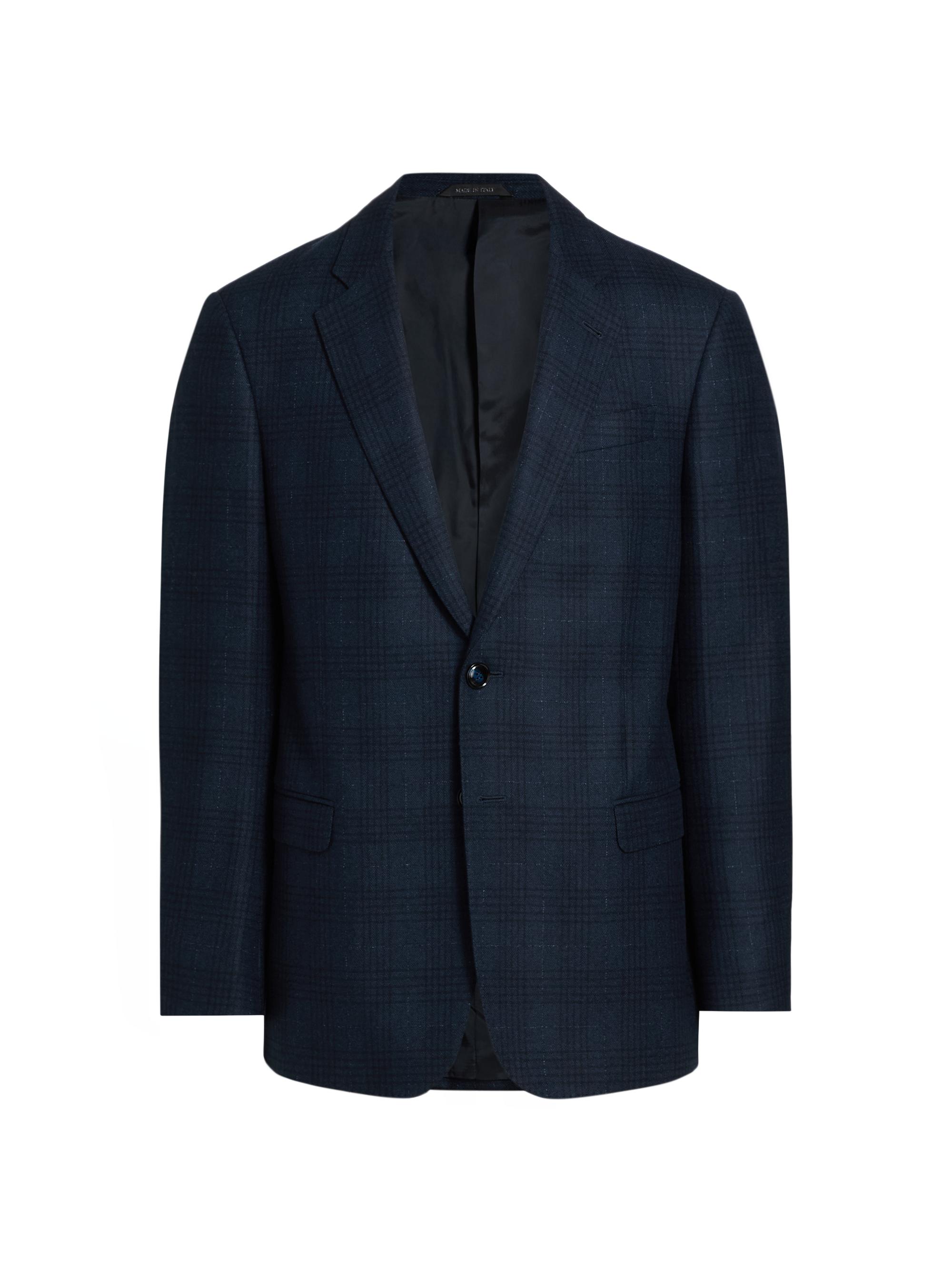 Giorgio Armani Plaid Wool-Cashmere Single-Breasted Blazer | Saks