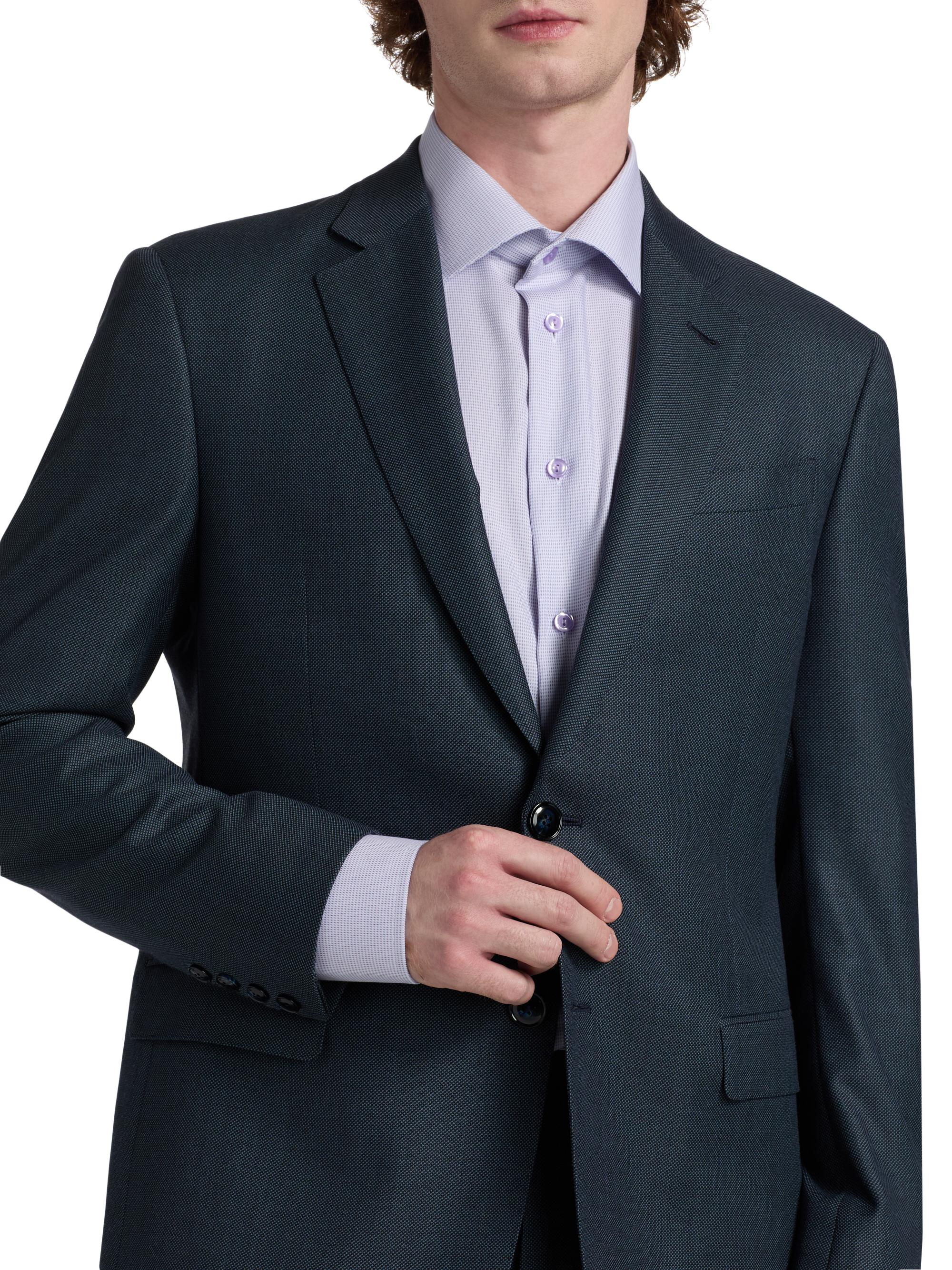 ARMANI JUNIOR ネイビー　ドット　スーツ　9-10 Giorgio Armani Nailhead Wool-Cashmere Suit | Saks Fifth Avenue