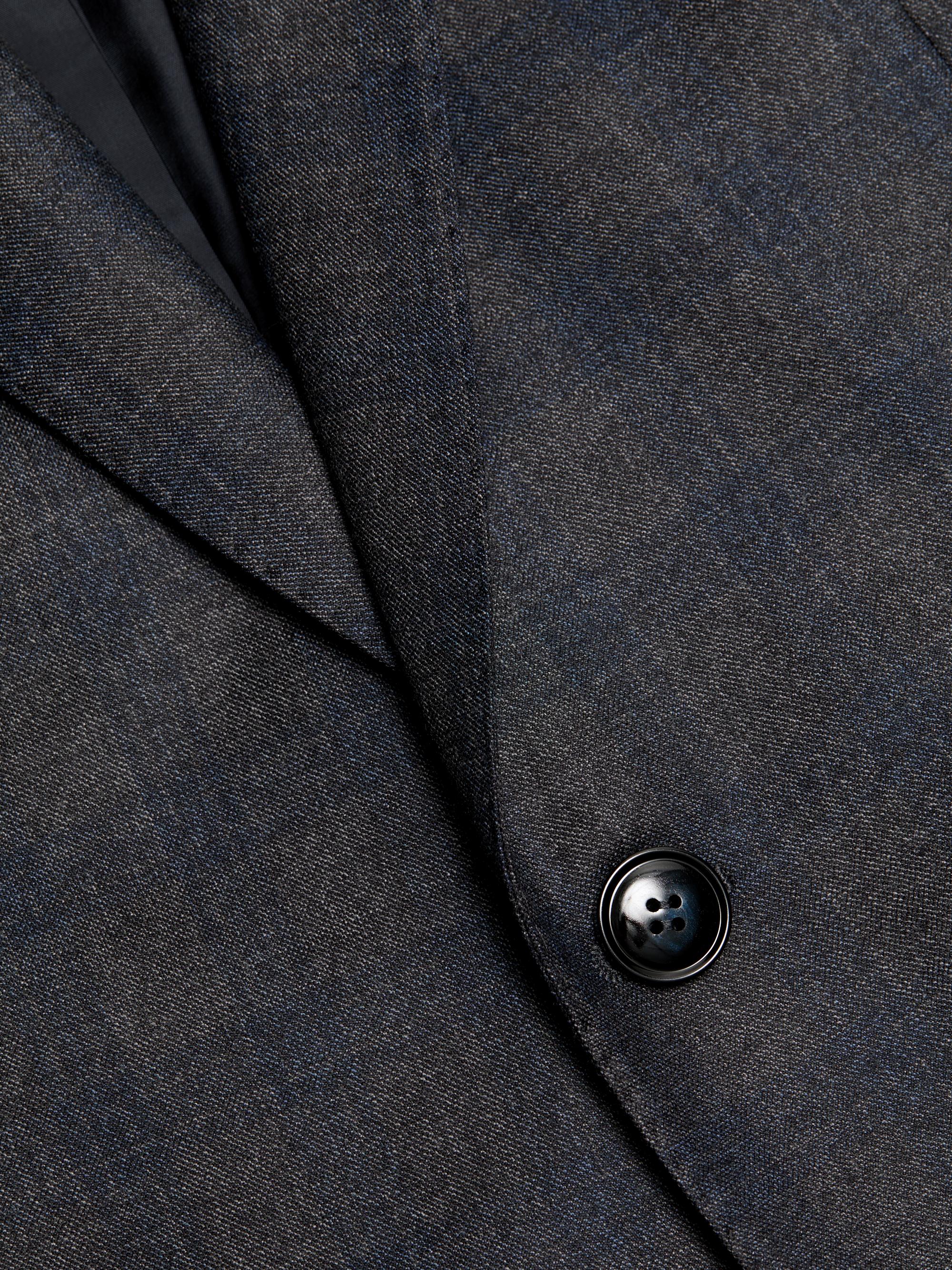 Giorgio Armani Men's Windowpane Plaid Wool-Cashmere Suit - Dark Grey Blue | Thumbnail 7