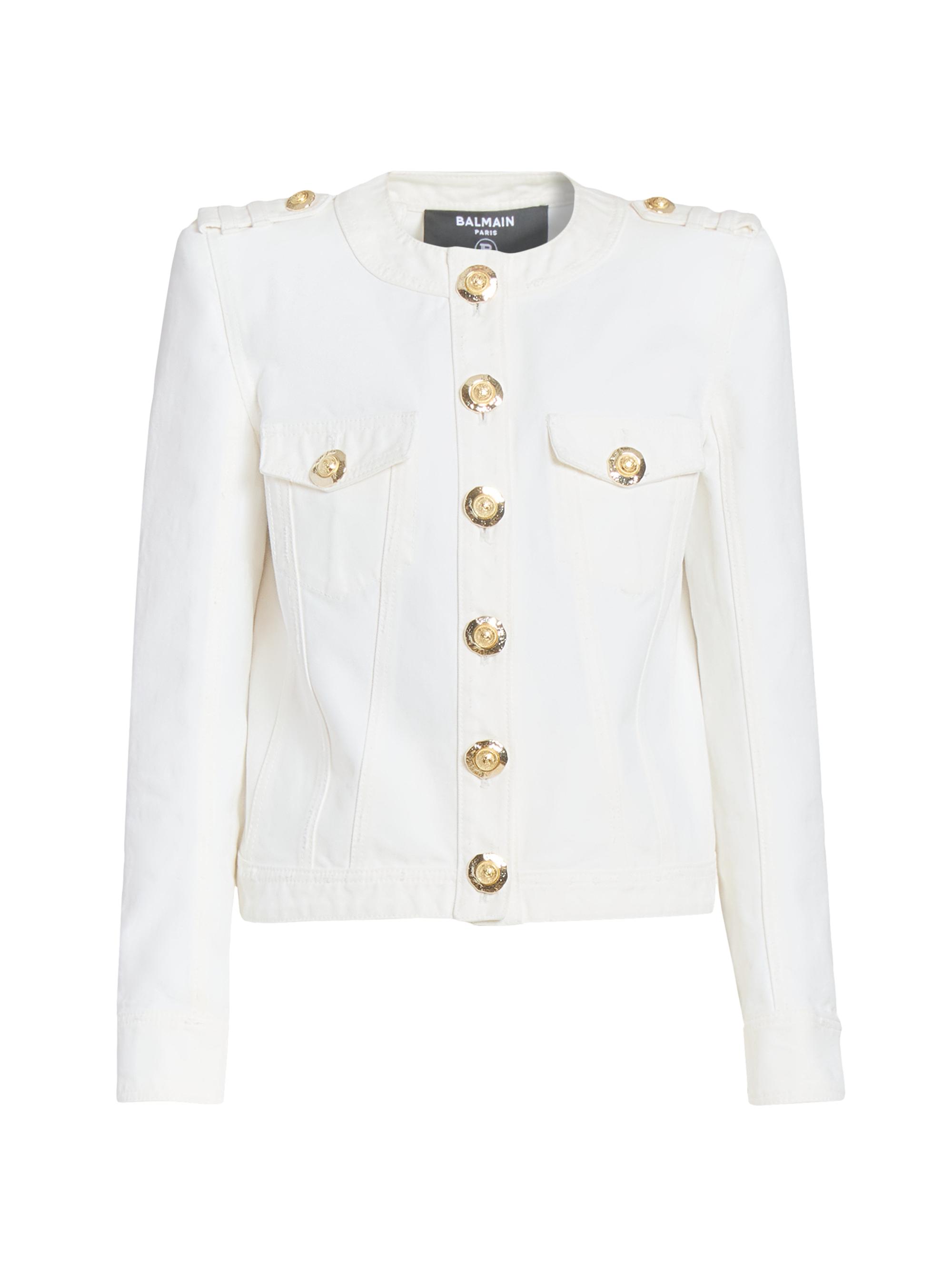 Balmain Crepe Double-Breasted Jacket | Saks Fifth Avenue