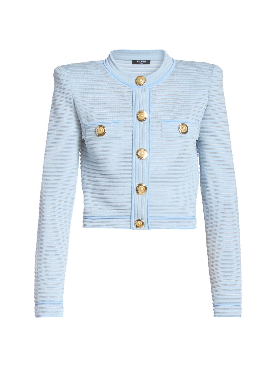 Balmain Buttoned Knit Cardigan | Saks Fifth Avenue