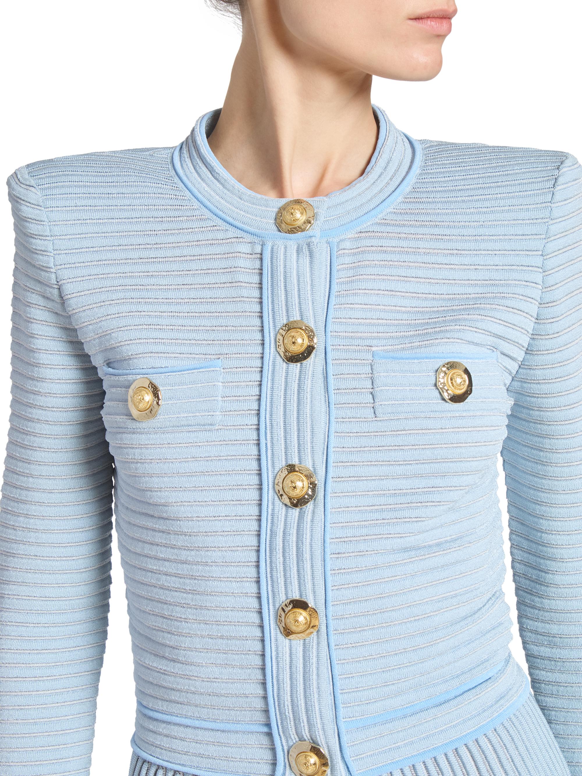 Balmain Buttoned Knit Cardigan | Saks Fifth Avenue