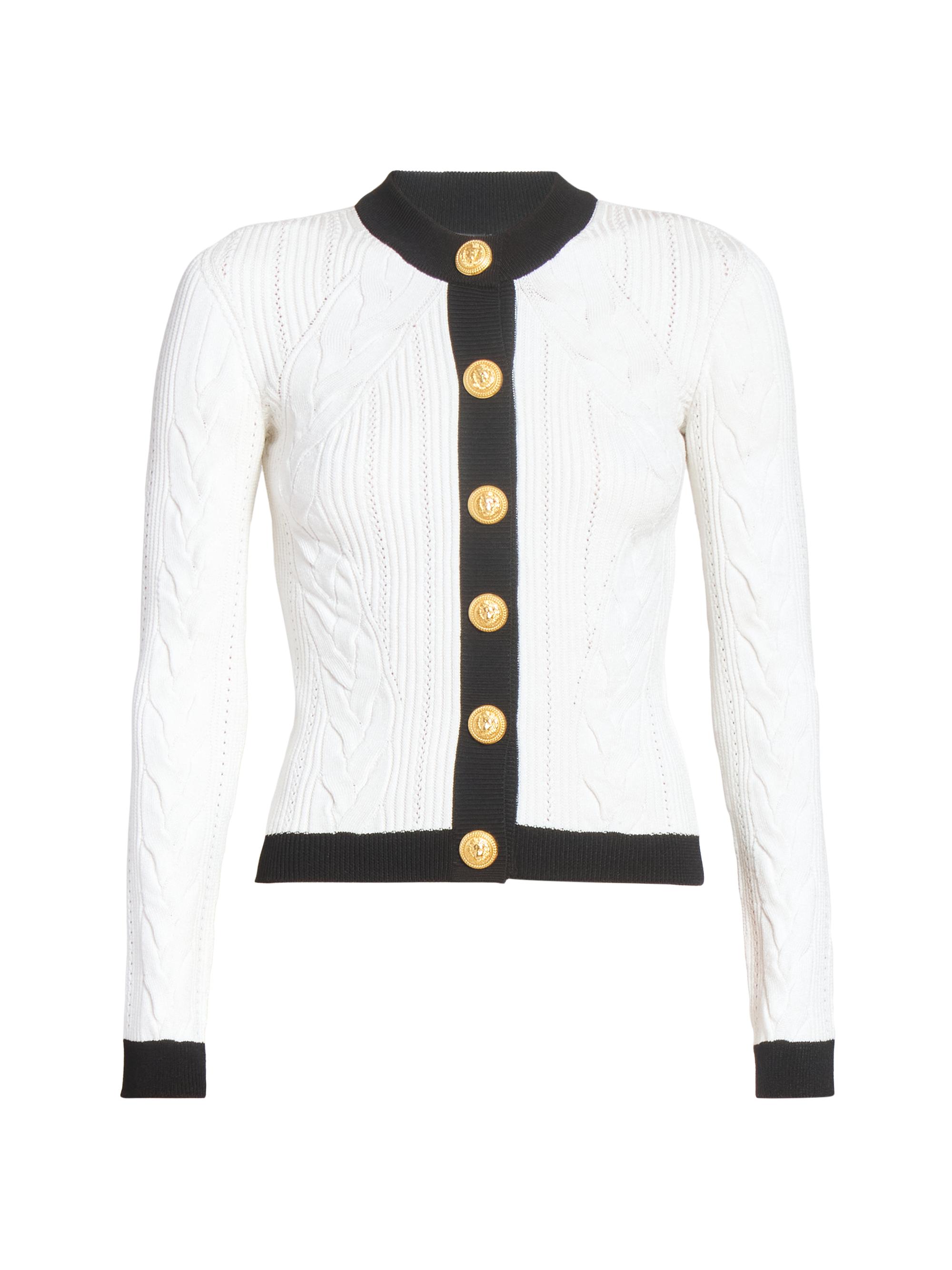 Balmain Torsade Knit Cardigan | Saks Fifth Avenue