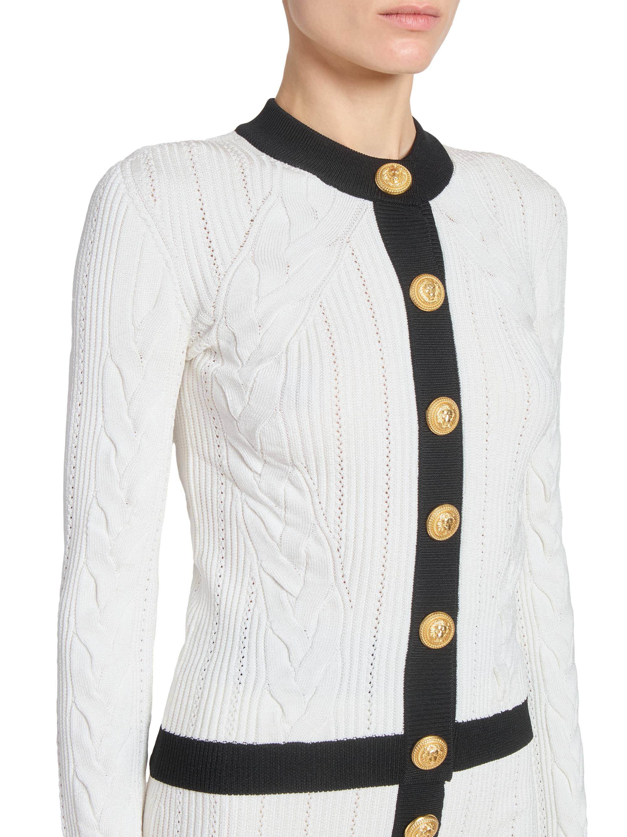 Balmain Torsade Knit Cardigan | Saks Fifth Avenue