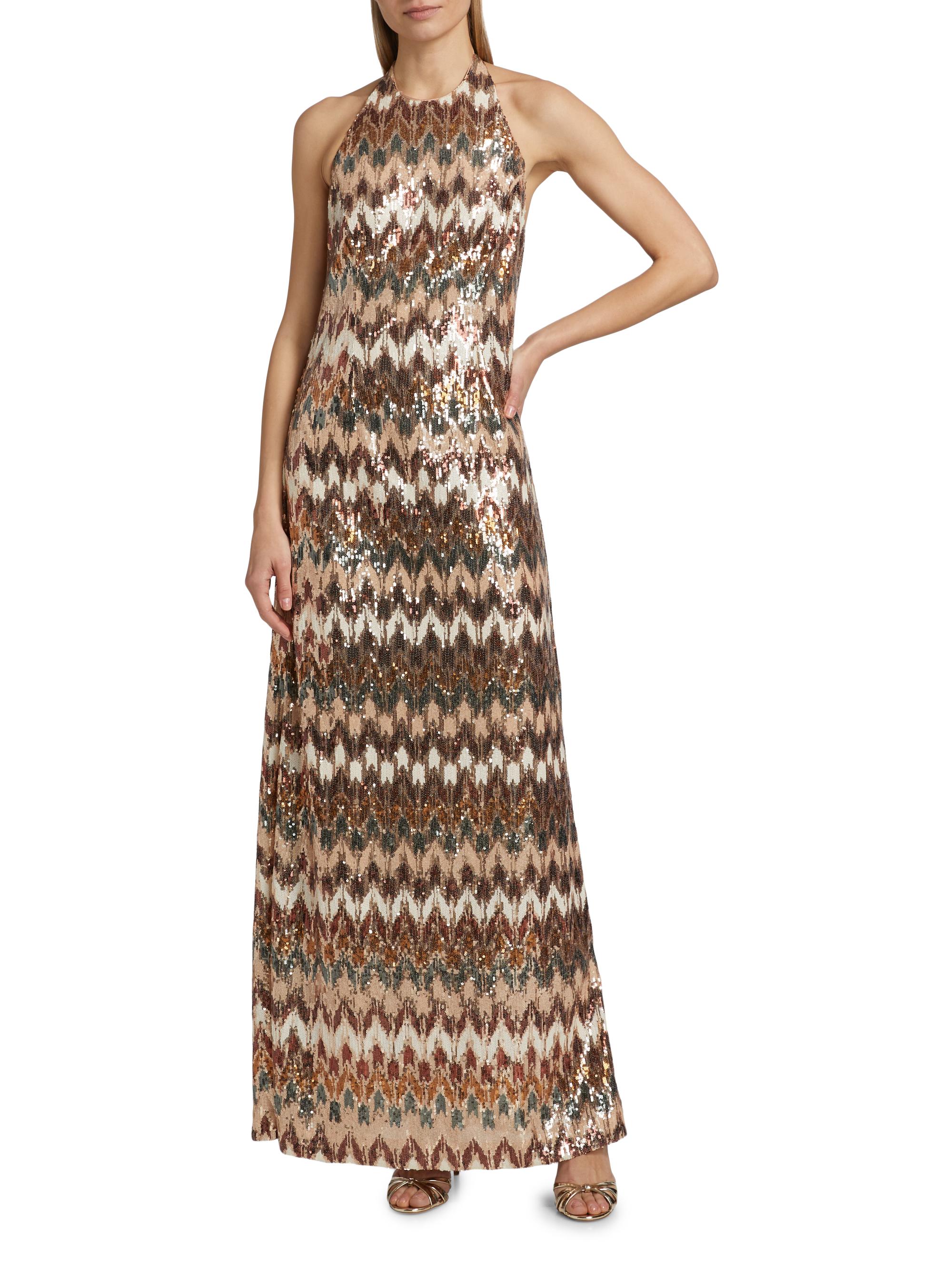 Ramy Brook Lester Sequined Halterneck Gown | Saks Fifth Avenue