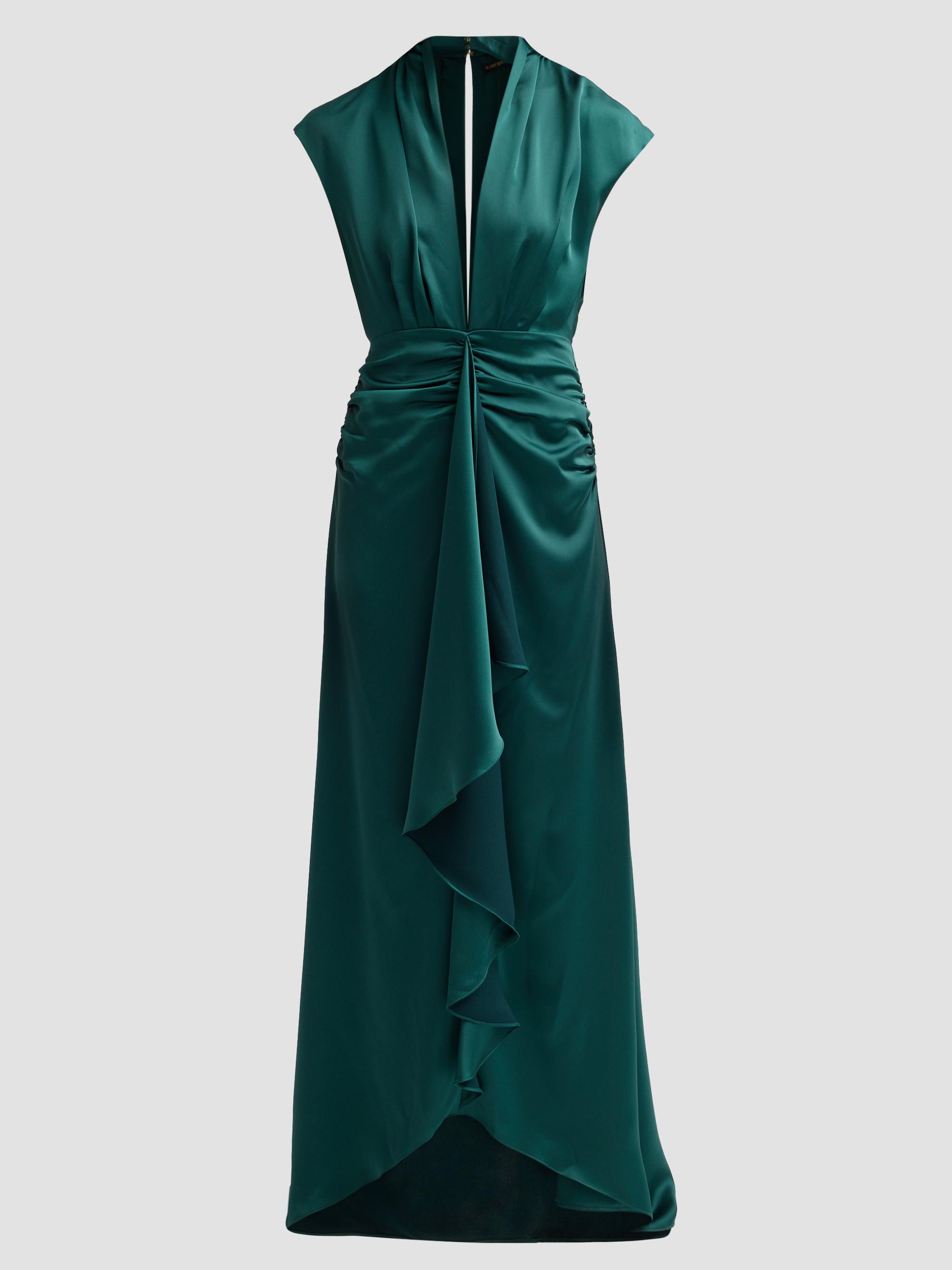 ramy brook arina halter dress Neck Pleated Maxi Arina pleated halter midi dress