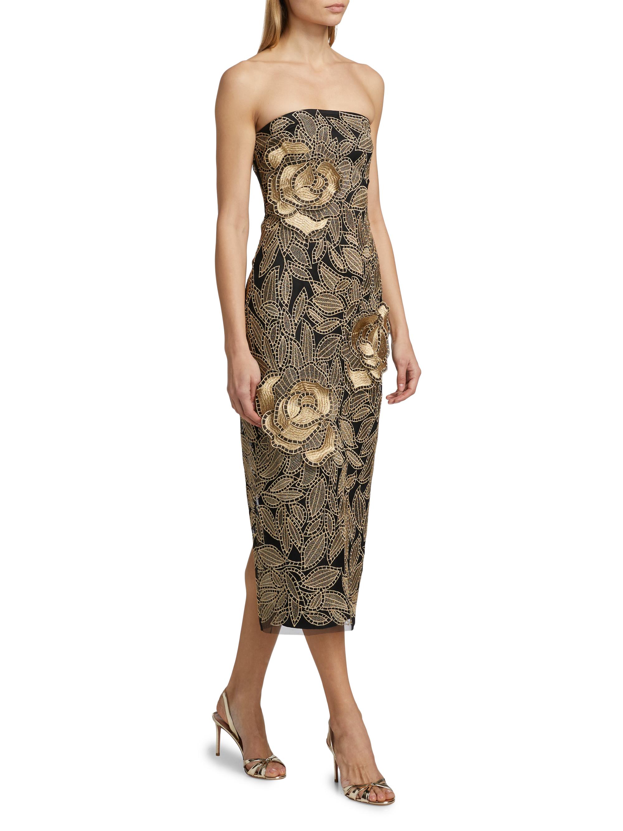 Ramy Brook Venetia Lace Strapless Midi-Dress | Saks Fifth Avenue