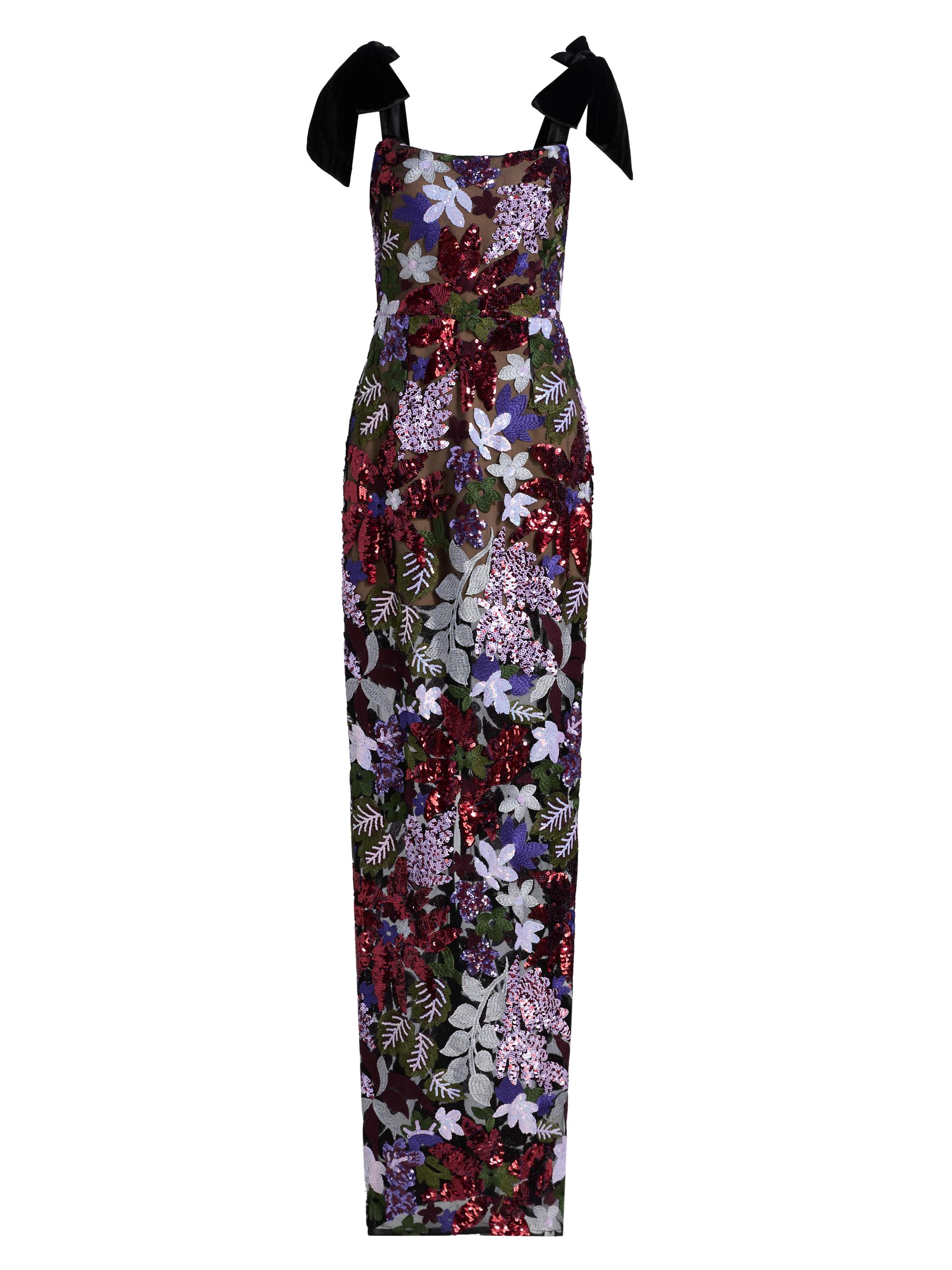 Bronx and Banco Women's Dahlia Embellished Maxi Dress - Purple Multi