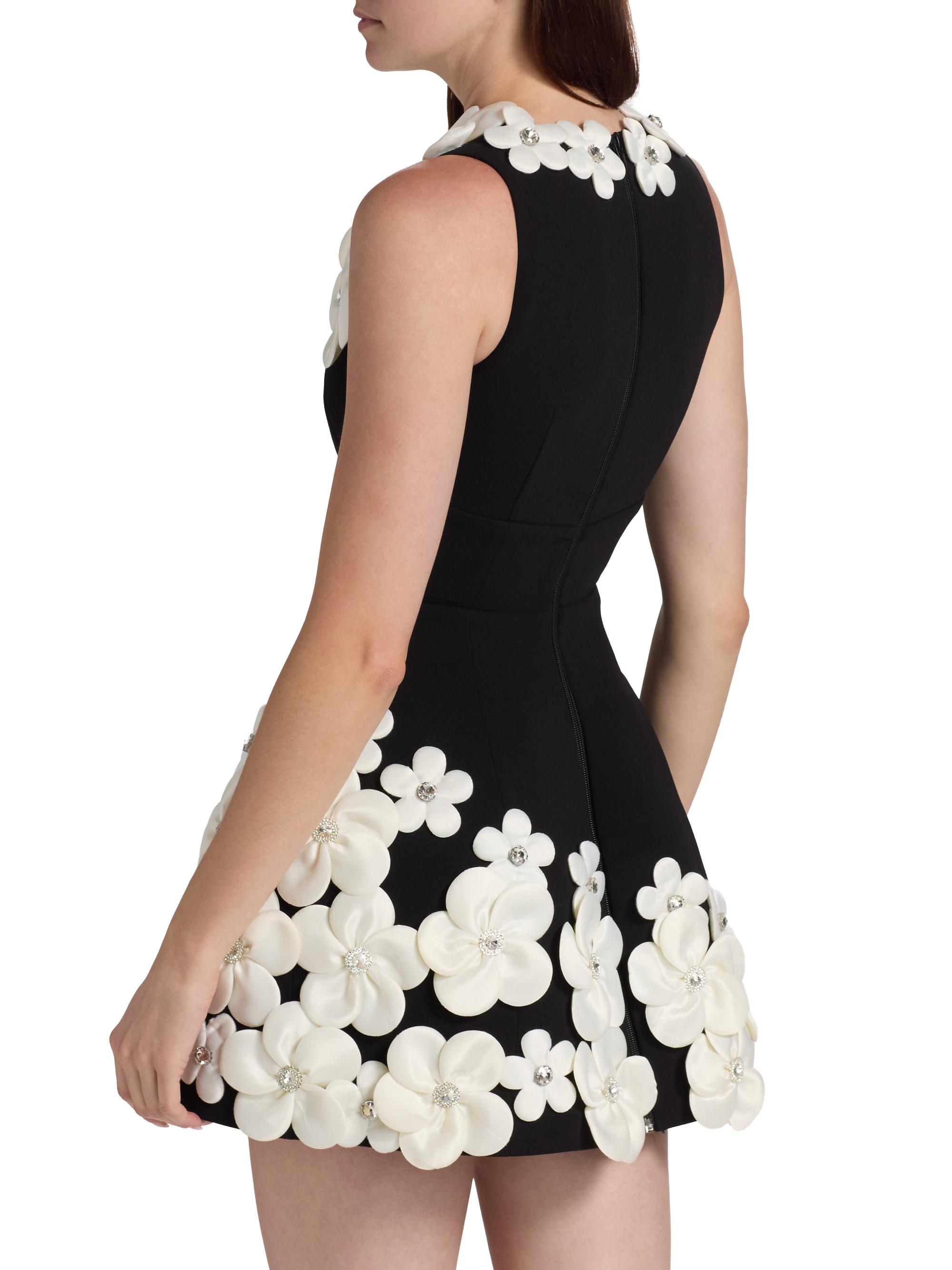 Bronx Banco Estelle Floral Appliqu Fit & Flare Minidress | Saks Fifth  Avenue