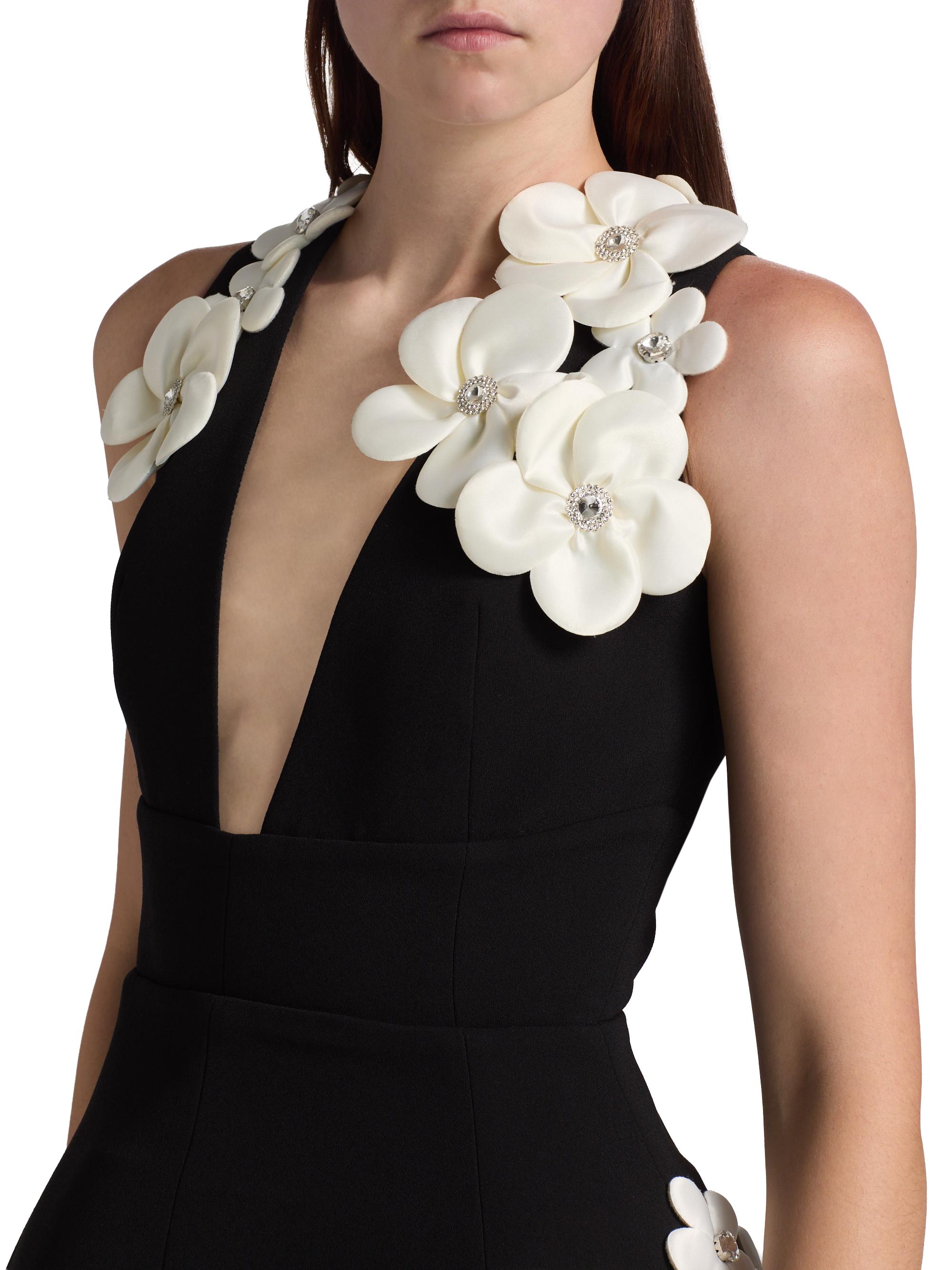 Bronx Banco Estelle Floral Appliqu Fit & Flare Minidress | Saks Fifth  Avenue