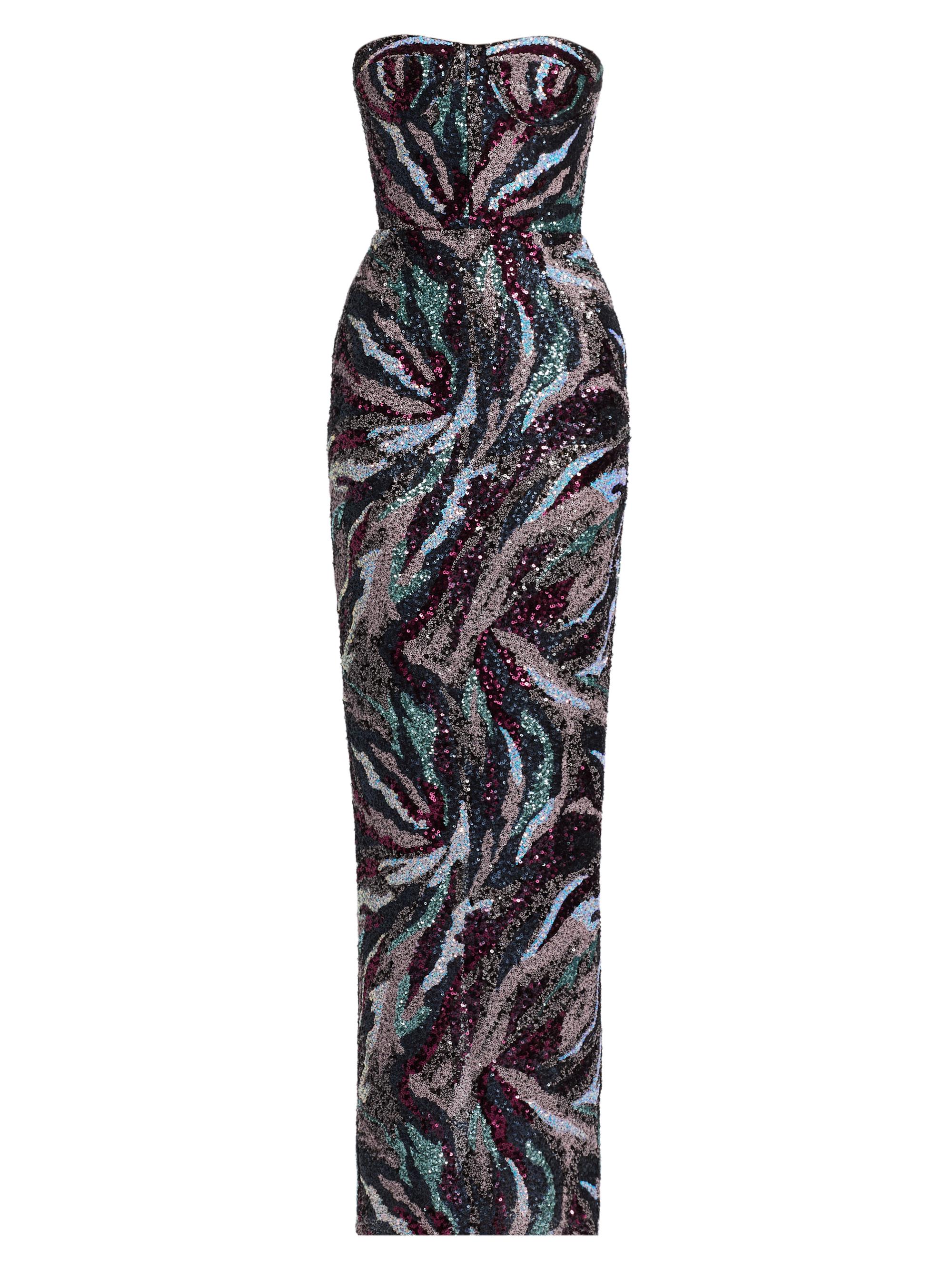 Bronx and Banco Women's Dahlia Sequined Maxi Dress - Pink Multi