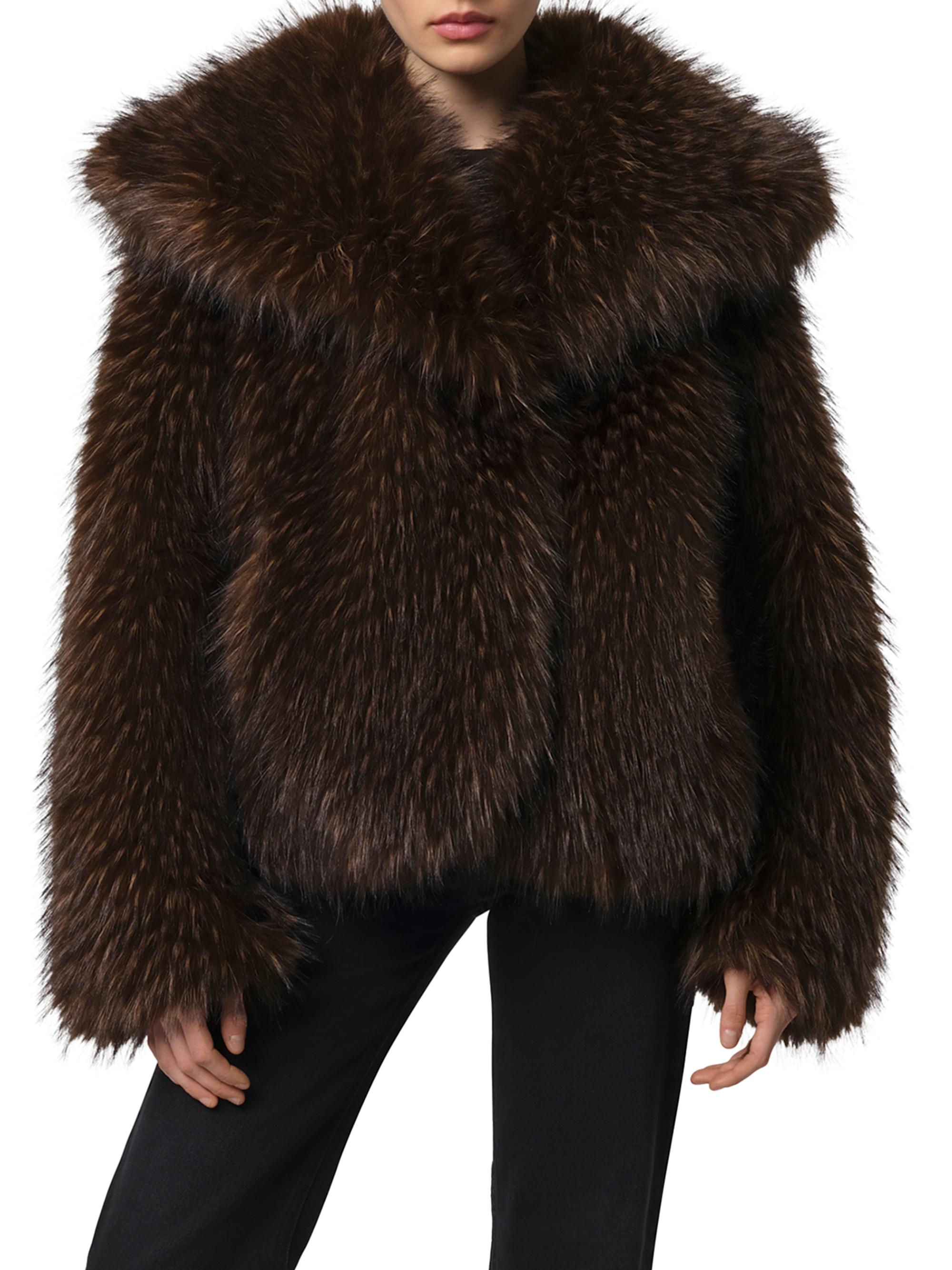 Apparis Yara Faux-Fox Fur Coat | Saks Fifth Avenue