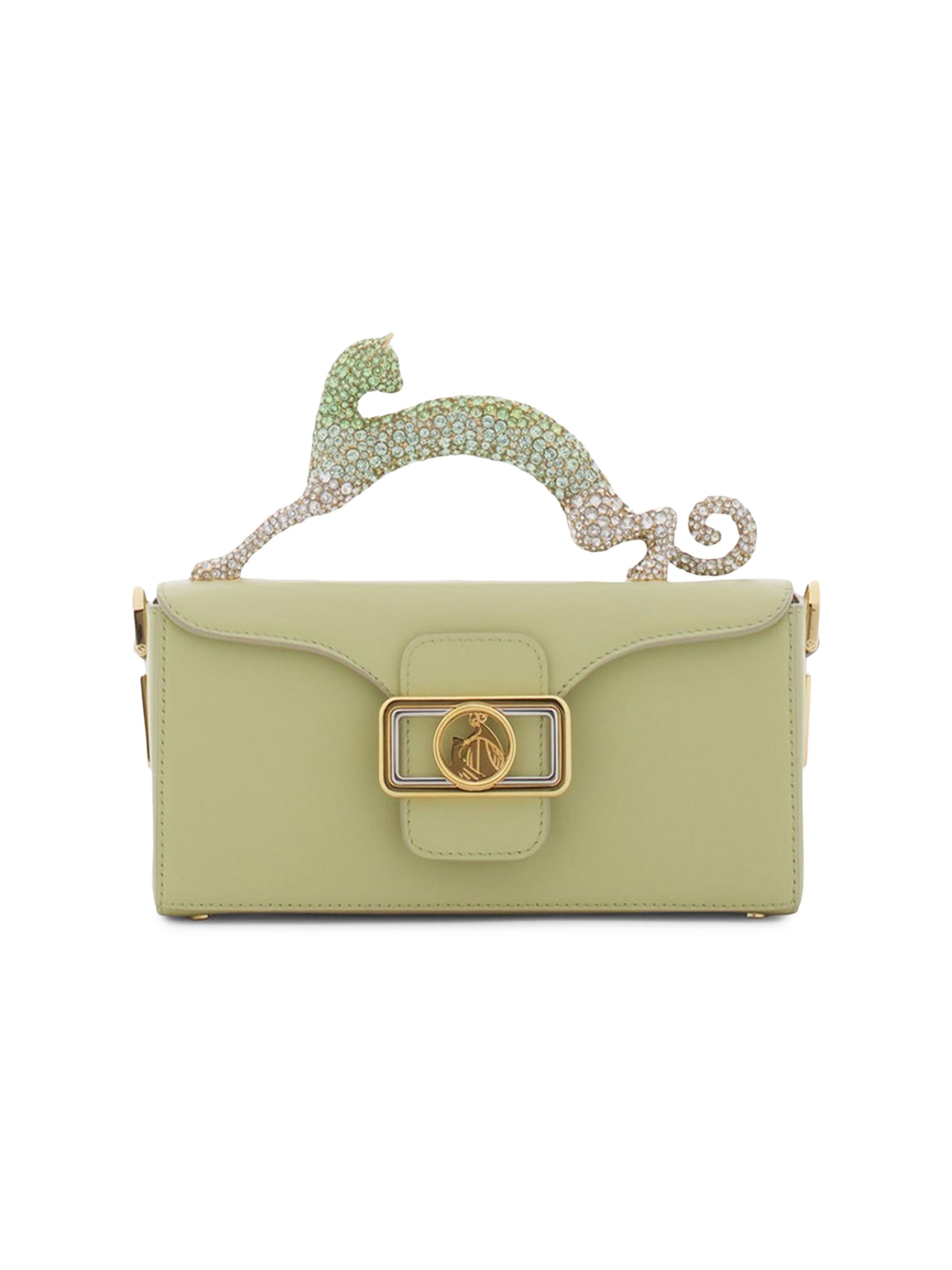 Lanvin Women's Nano Pencil Cat Top Handle Bag - Almond Vanilla