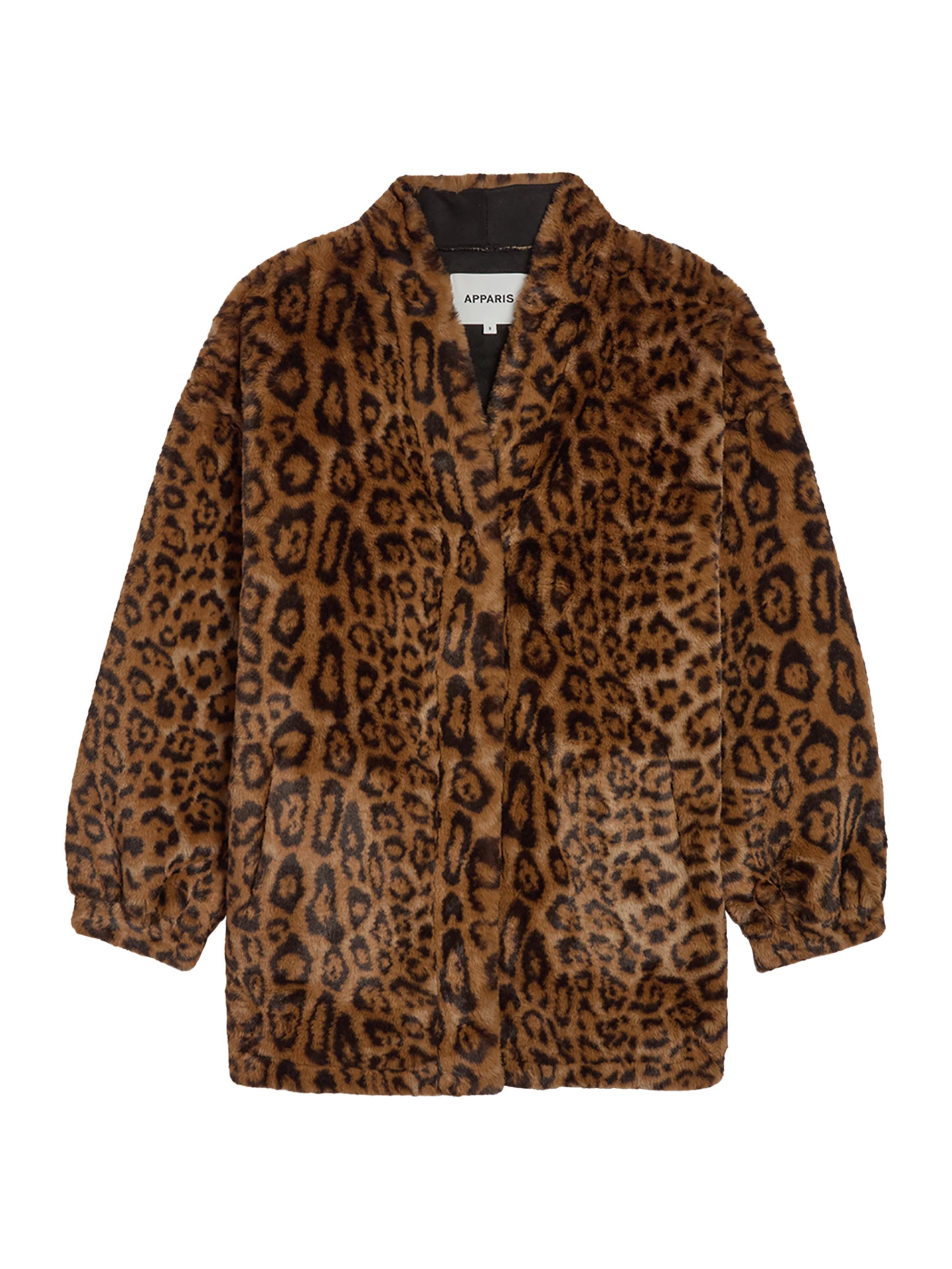 Apparis Blair Leopard Faux Fur Coat | Saks Fifth Avenue