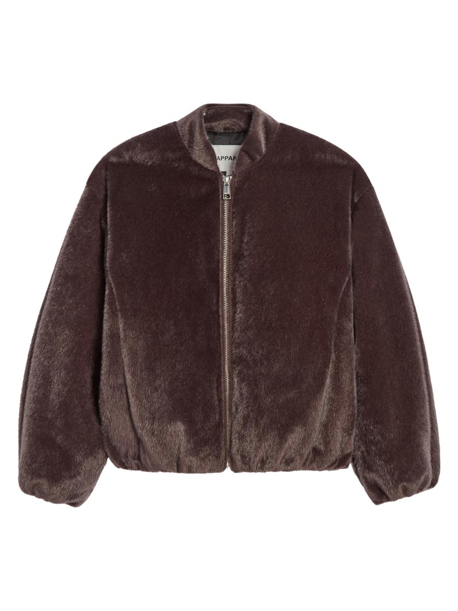 Apparis Women's Maris Faux Fur Bomber Jacket In Brown