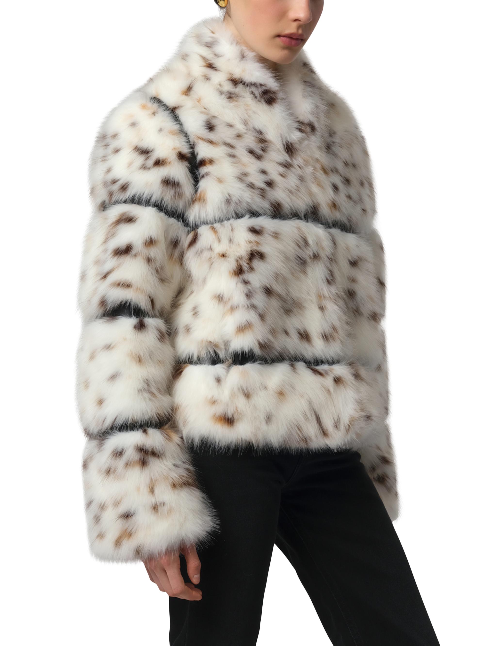 Apparis Sai Faux-Snow Leopard Fur Coat | Saks Fifth Avenue
