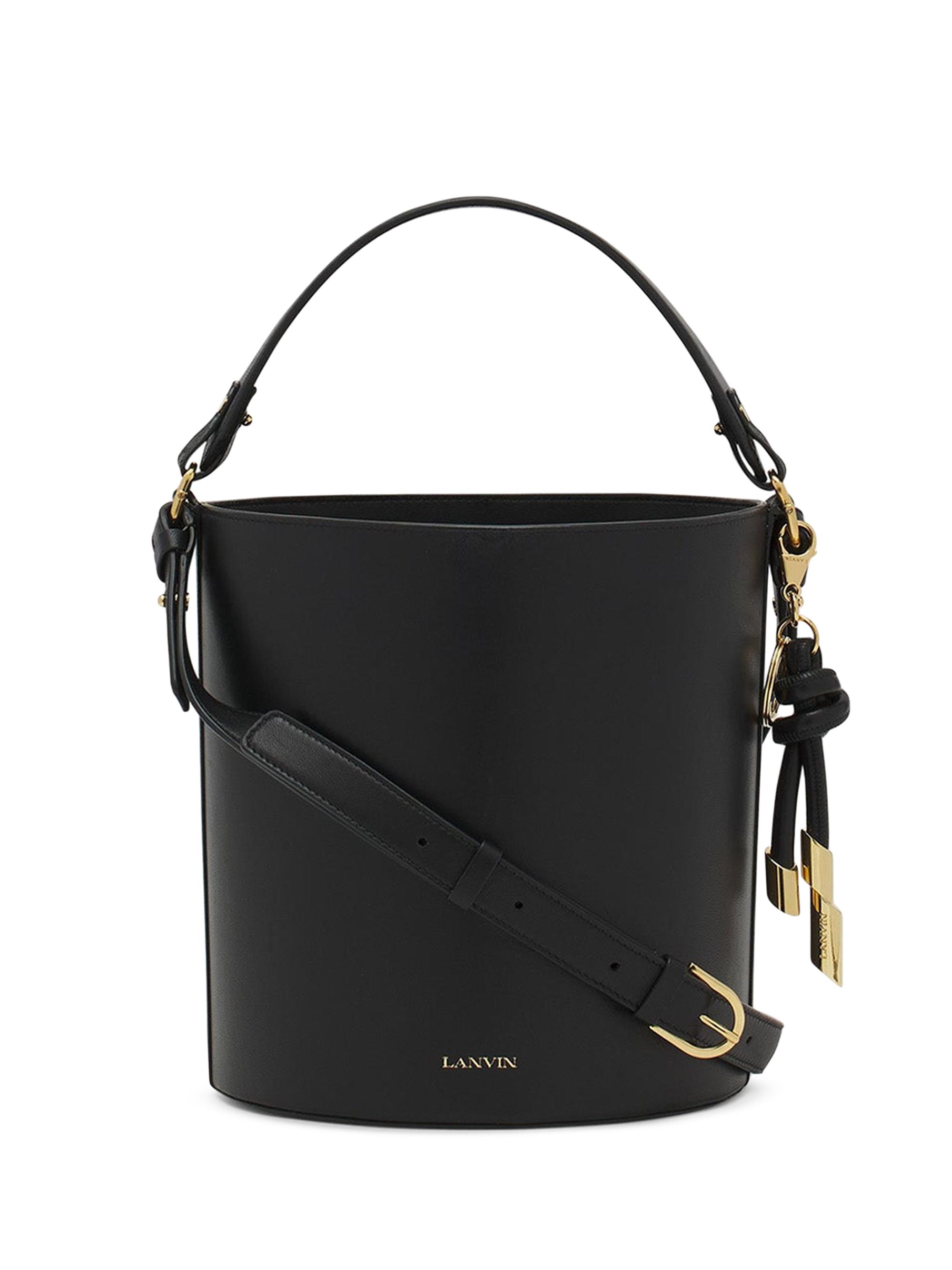 Lanvin Women's Sequence Leather Bucket Bag - Black
