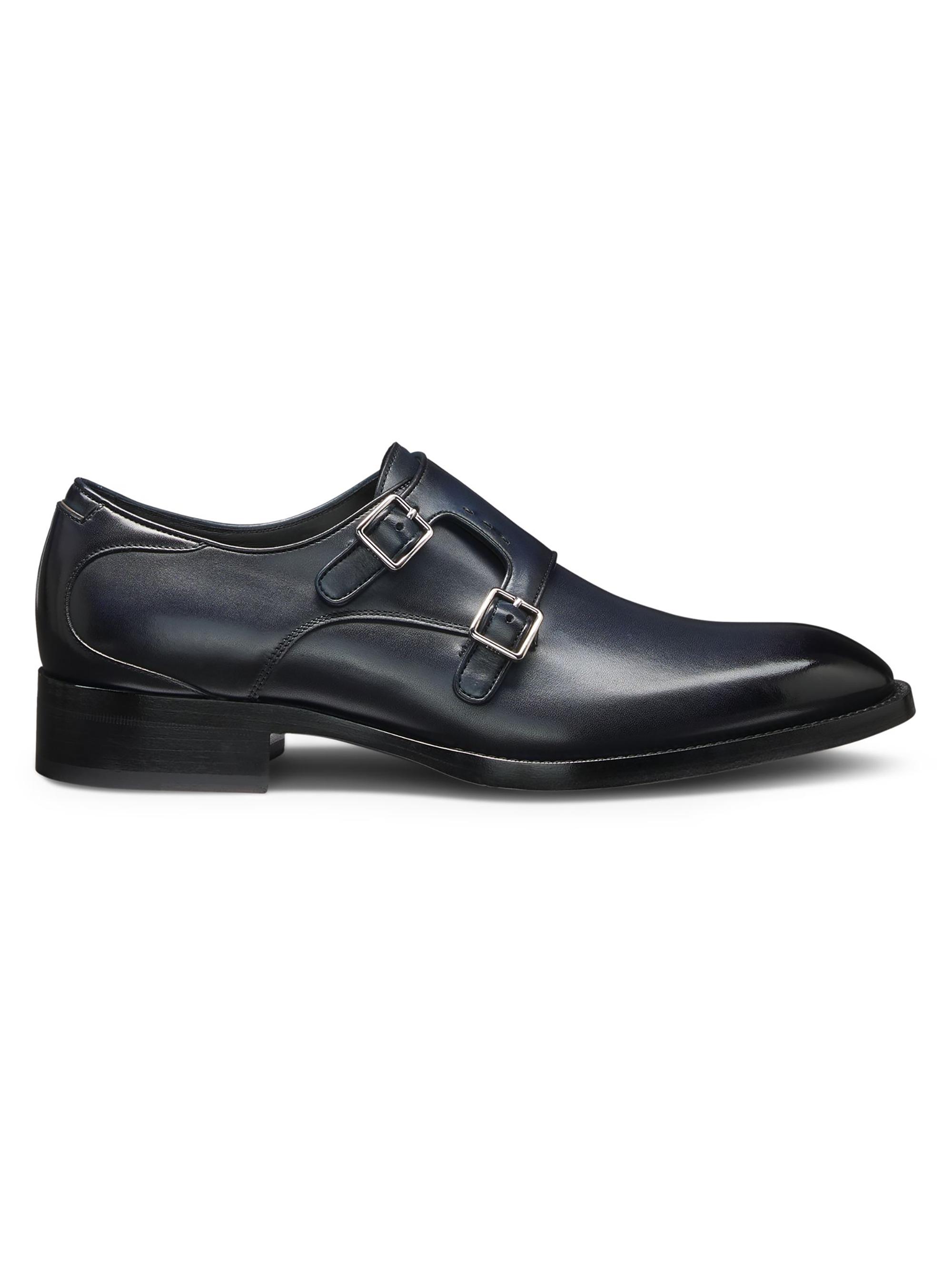 Prada Brushed Leather Double Monk Strap Shoes | Saks Fifth Avenue