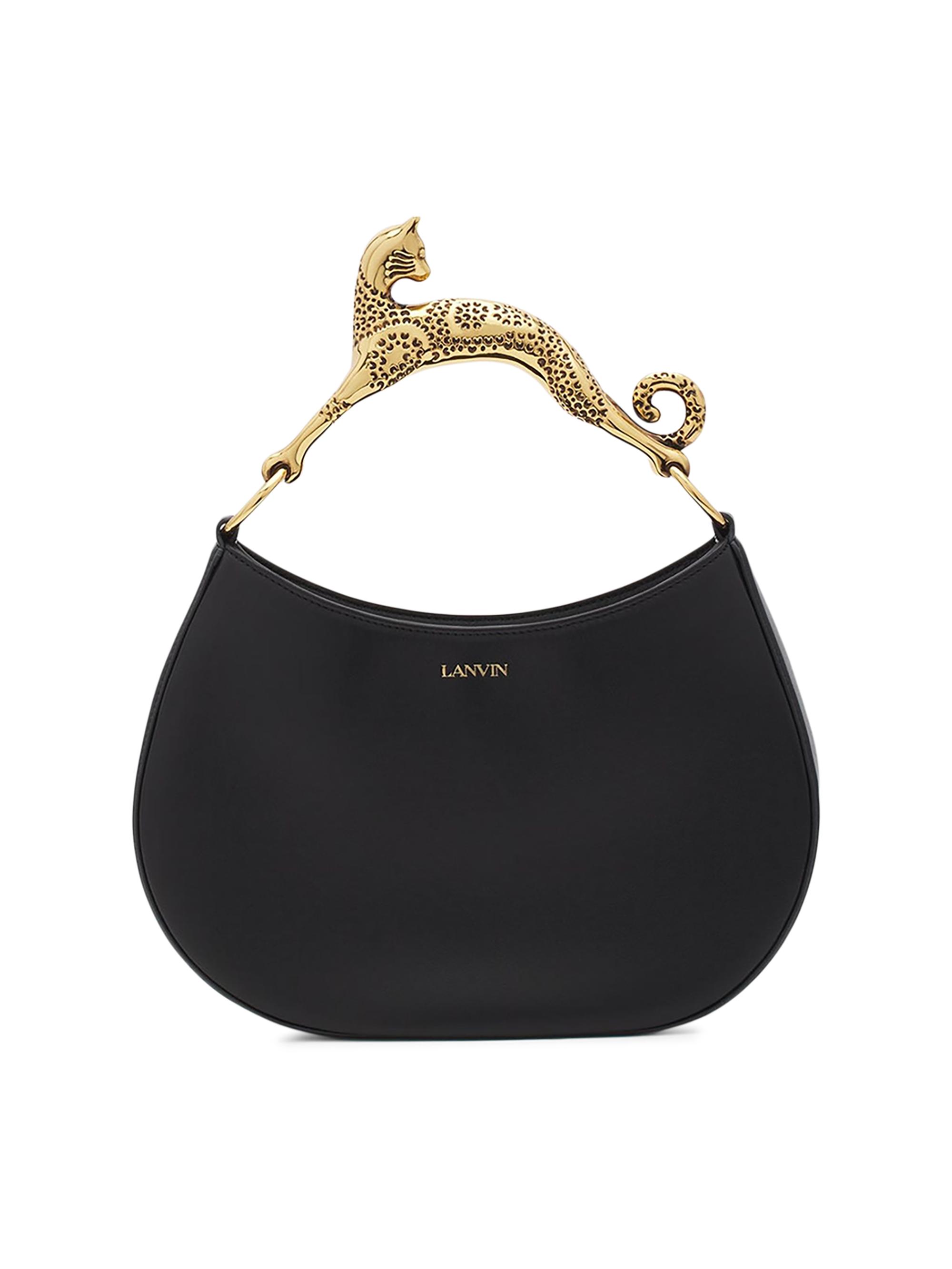 Lanvin Women's Hobo Cat Leather Top Handle Bag - Black