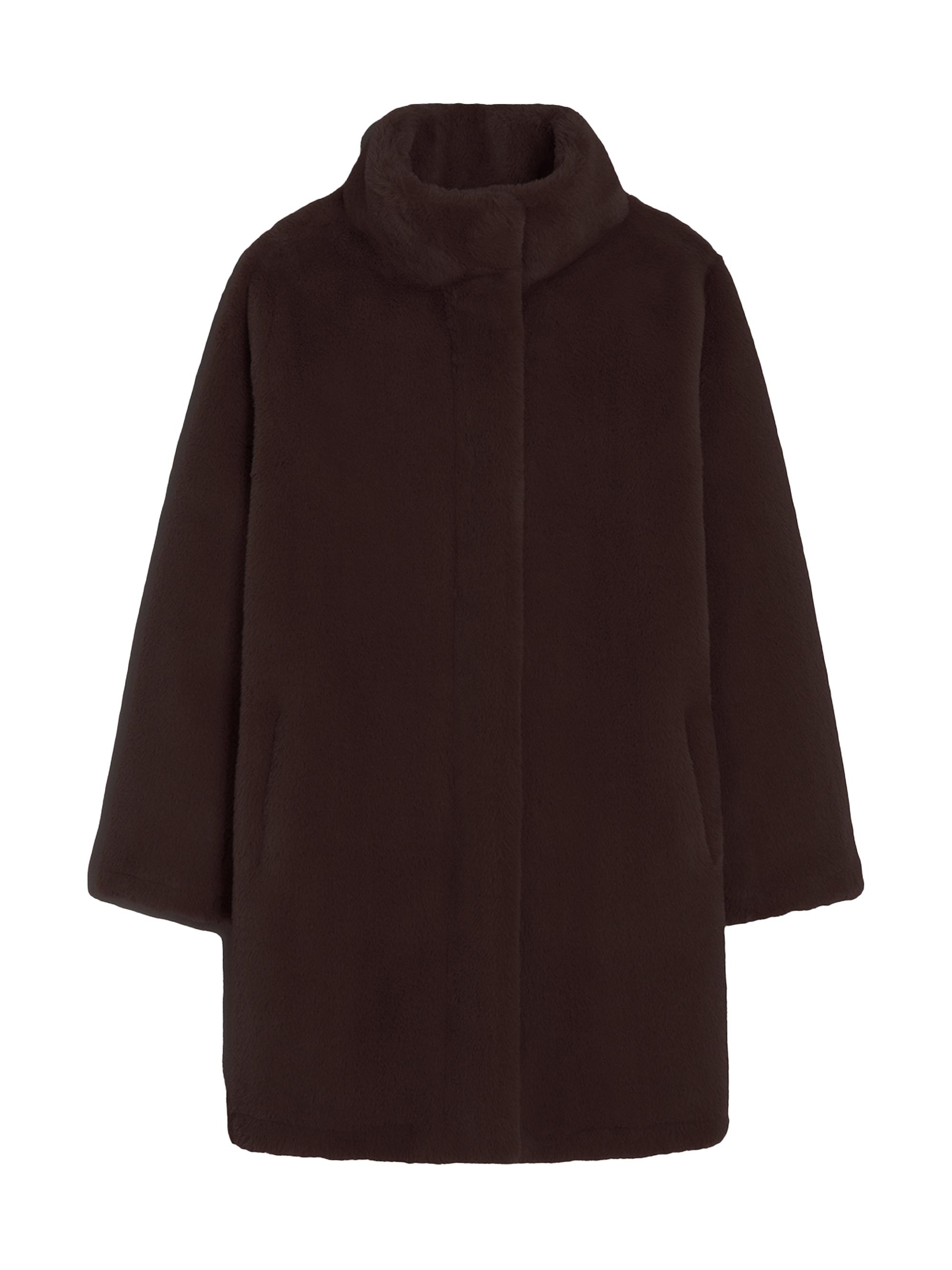 Blair Faux Fur Stand Collar Coat